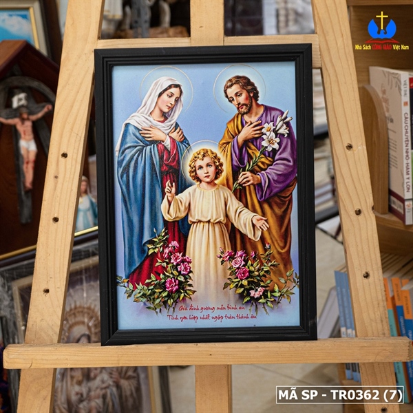 Tranh Gia Đình Thánh Gia 25x35cm khung Hàn Quốc_thumbnail_4