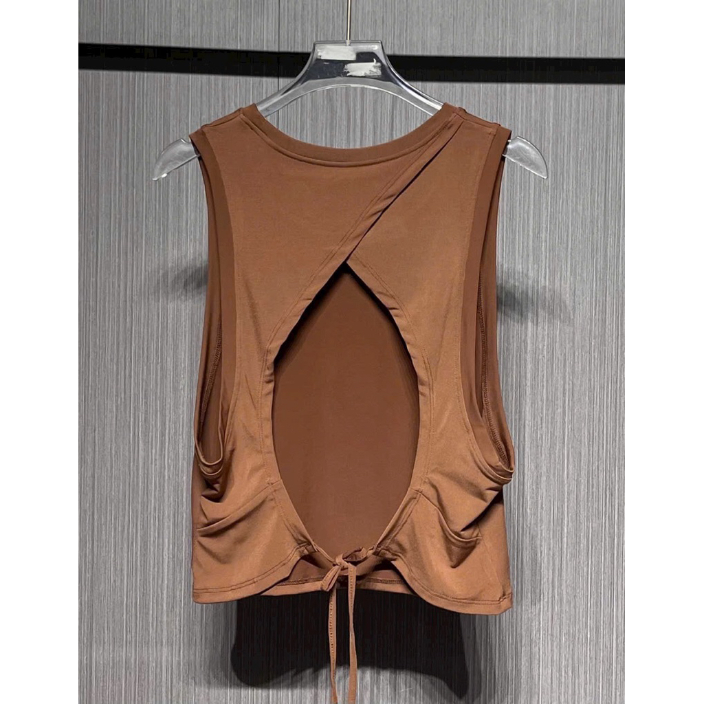 Áo Tanktop Thể Thao Tập Gym Chạy Bộ Nữ Yumiisportswear Ba Lỗ Cột Dây Form Rộng Vải Co Giãn Thoáng Khí Thấm Hút Nhanh Khô_thumbnail_3