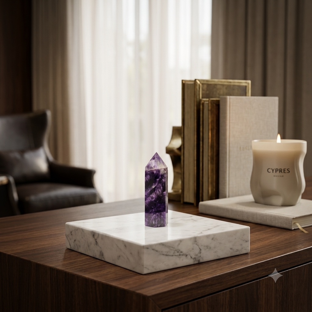 Trụ Đá Mài Bóng - Thạch Anh Tím Dream Amethyst_thumbnail_2