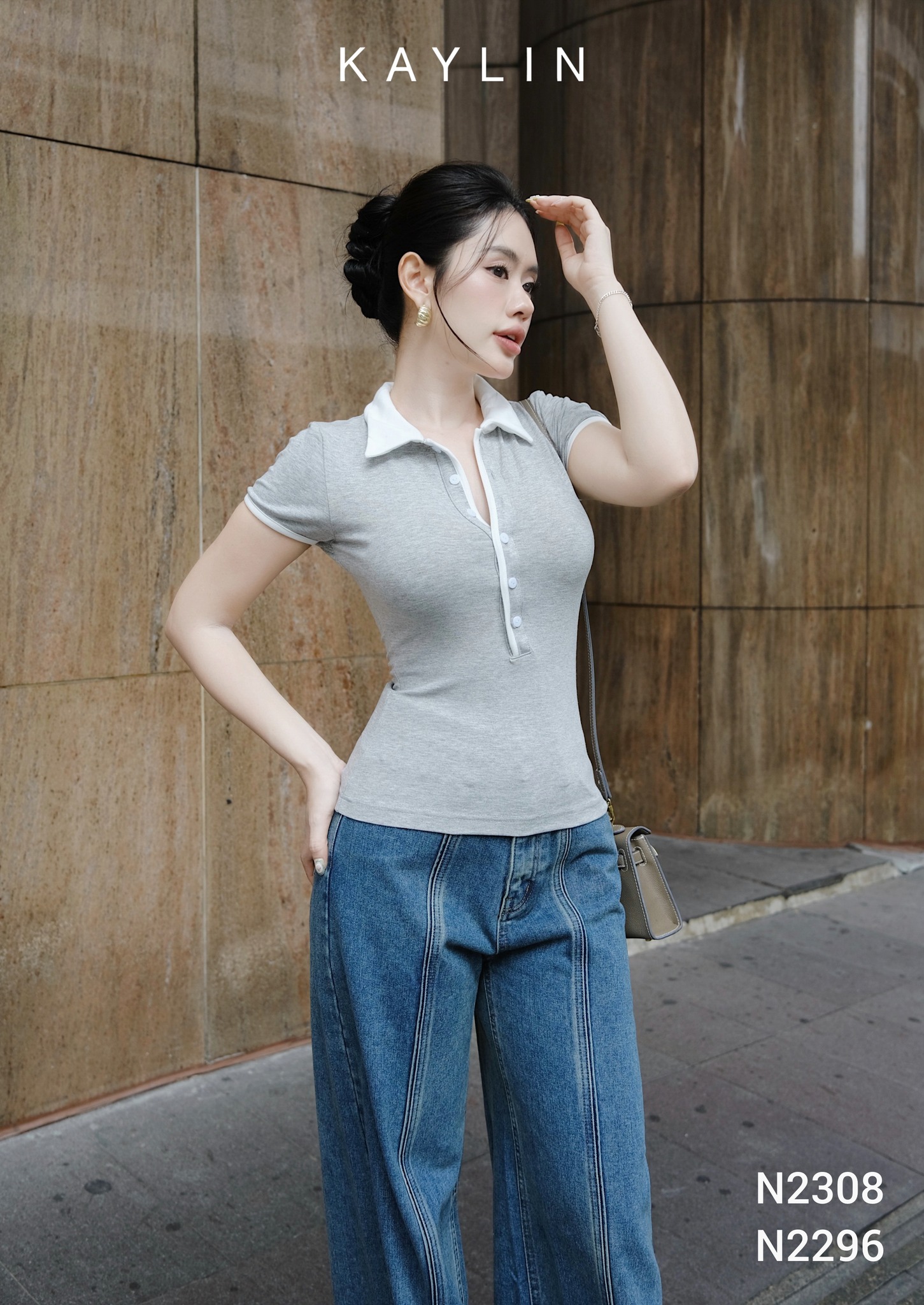 Áo Thun Polo KAYLIN Trơn Phối Viền