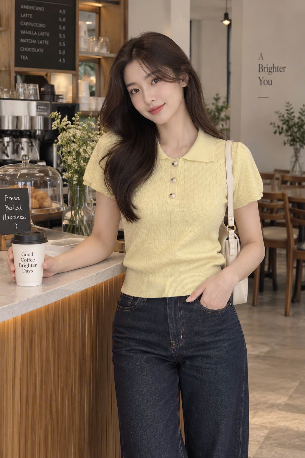 Áo len thỏ 26903 màu vàng