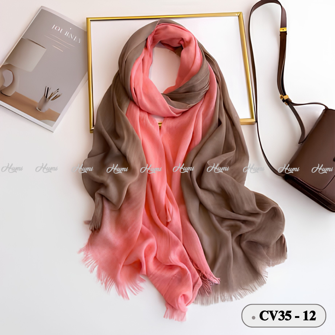KHĂN COTTON PHA MÀU CHO NỮ (CV35-12)