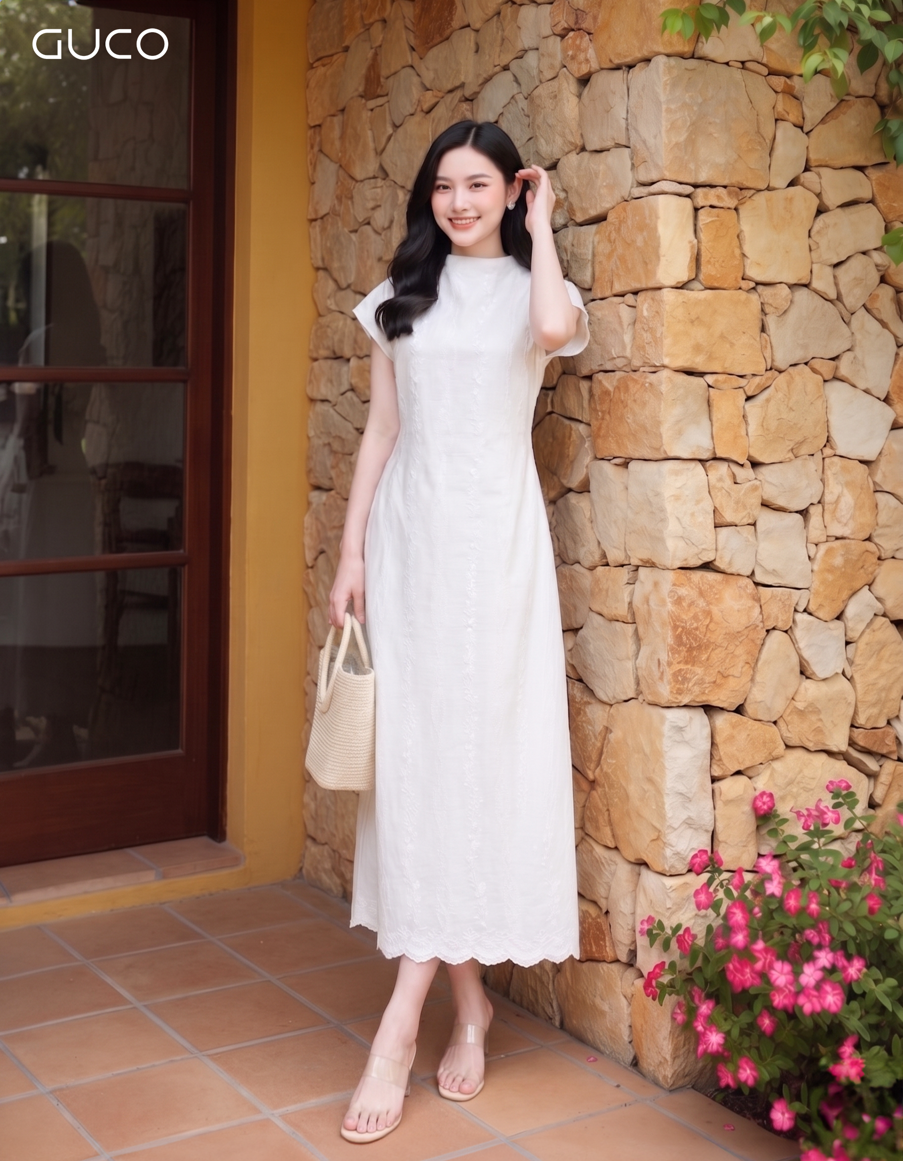 GUCO Đầm Maxi Boi Thêu Chuẩn Nàng Thơ_thumbnail_1