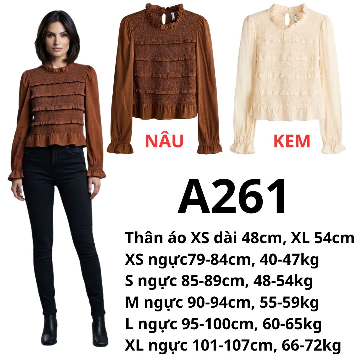A261- Áo kiểu TD