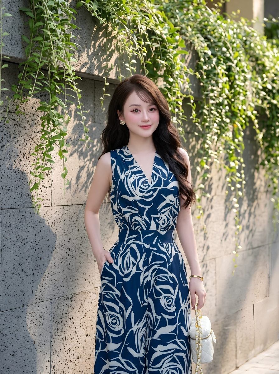 G41 - Jumpsuit Lụa Hàn Hoạ Tiết Cao Cấp_thumbnail_10