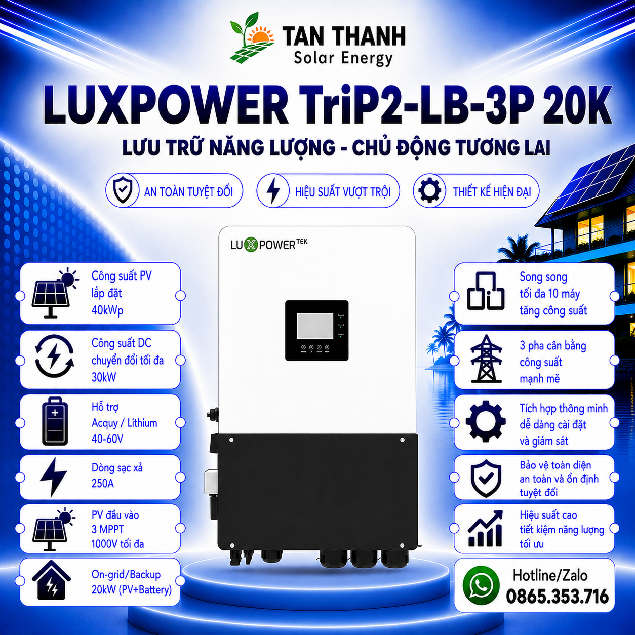 Luxpower Hybrid TriP2-LB-3P 20K 20kW
