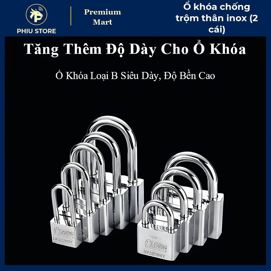 Ổ Khóa Chống Cắt - Ổ Khóa Chống Trộm Thân Inox (2 Cái), Ổ Khóa Chống Trộm Chống Cắt - PHIU STORE_thumbnail_1