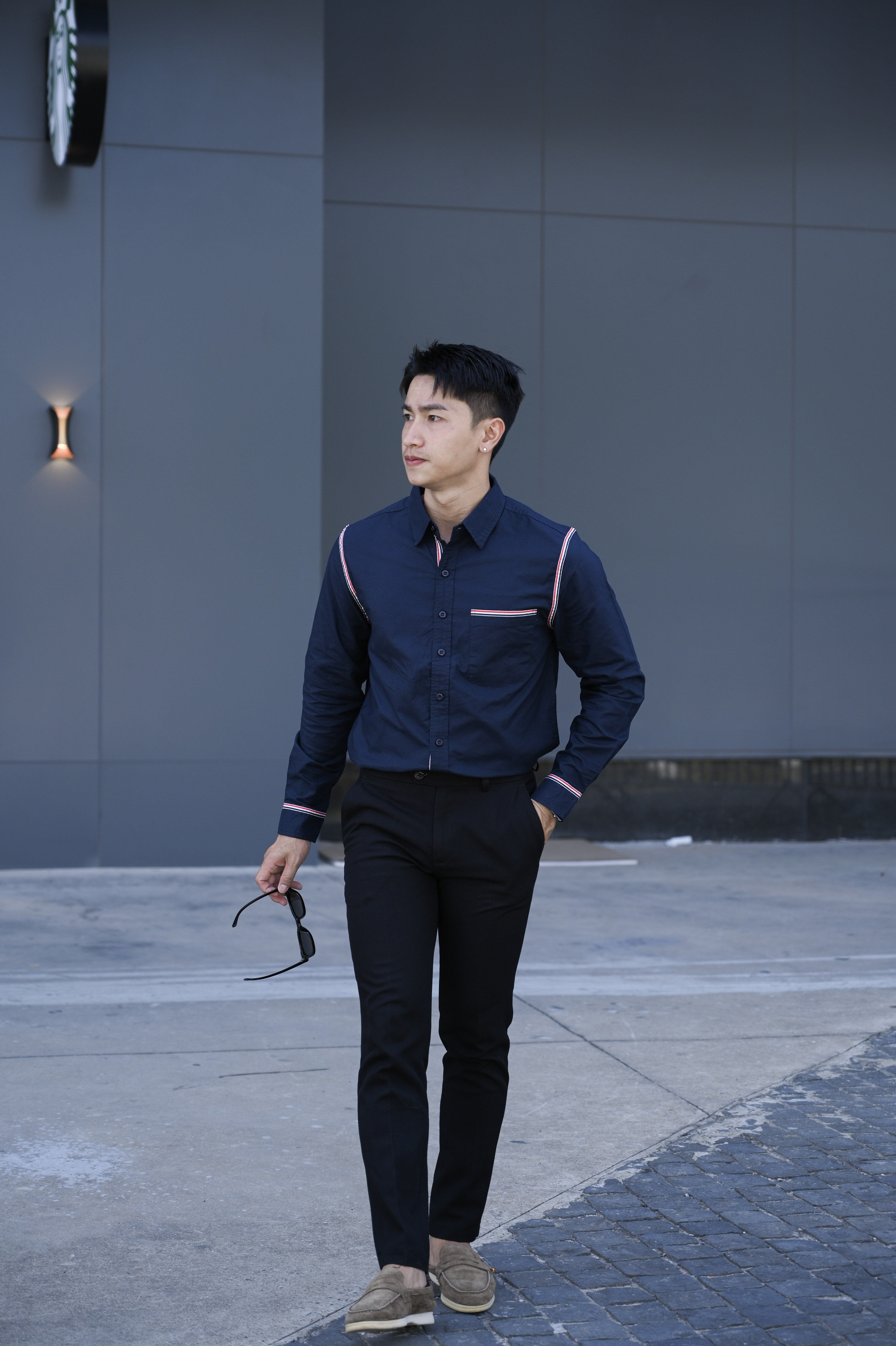 SA71 - Áo sơ mi nam dài tay phong cách Nhật, dáng rộng, cotton 100%, 3 màu Xanh Hoàng Gia, Xanh Nhạt, Trắng_thumbnail_14