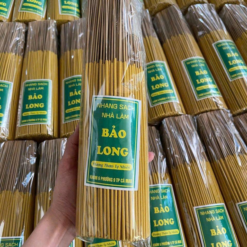 Nhang sạch Bảo Long - nhang quế dài 3 tấc 200g 100-150 cây cây - Hương Thơm Tự Nhiên_thumbnail_1