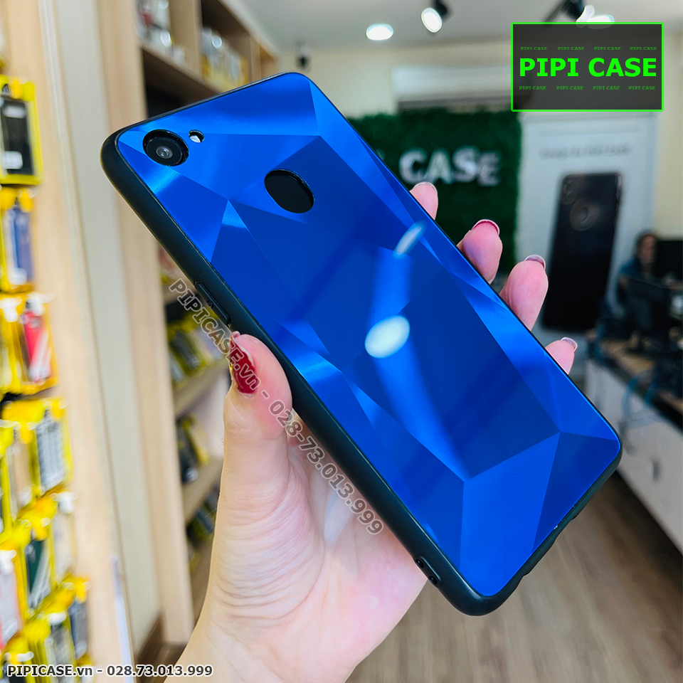 Ốp Lưng Oppo F7 - Kim Cương 6D - Xanh_thumbnail_1