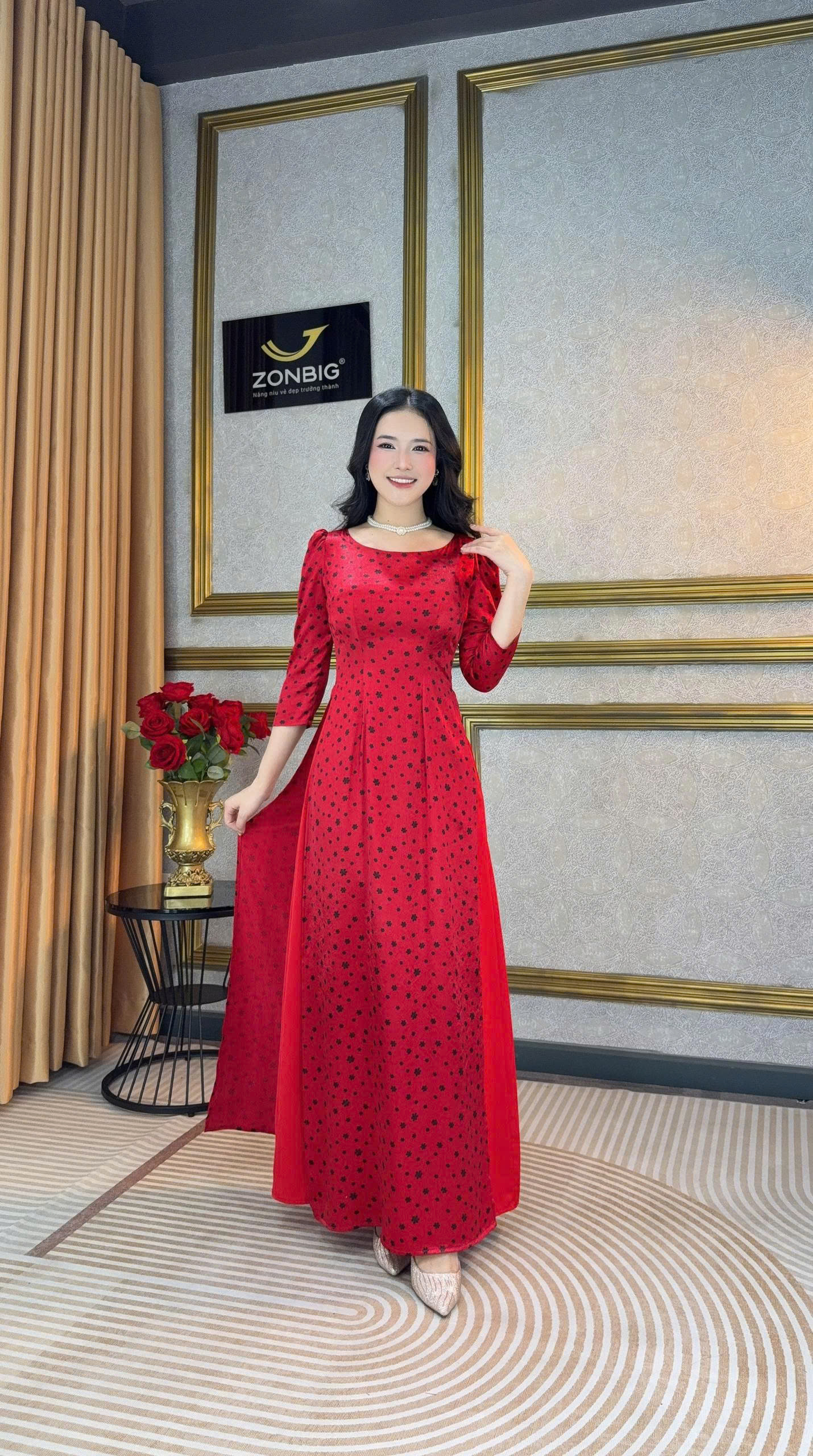 Đầm giả áo dài - Y2202 - Thương hiệu ZONBIG