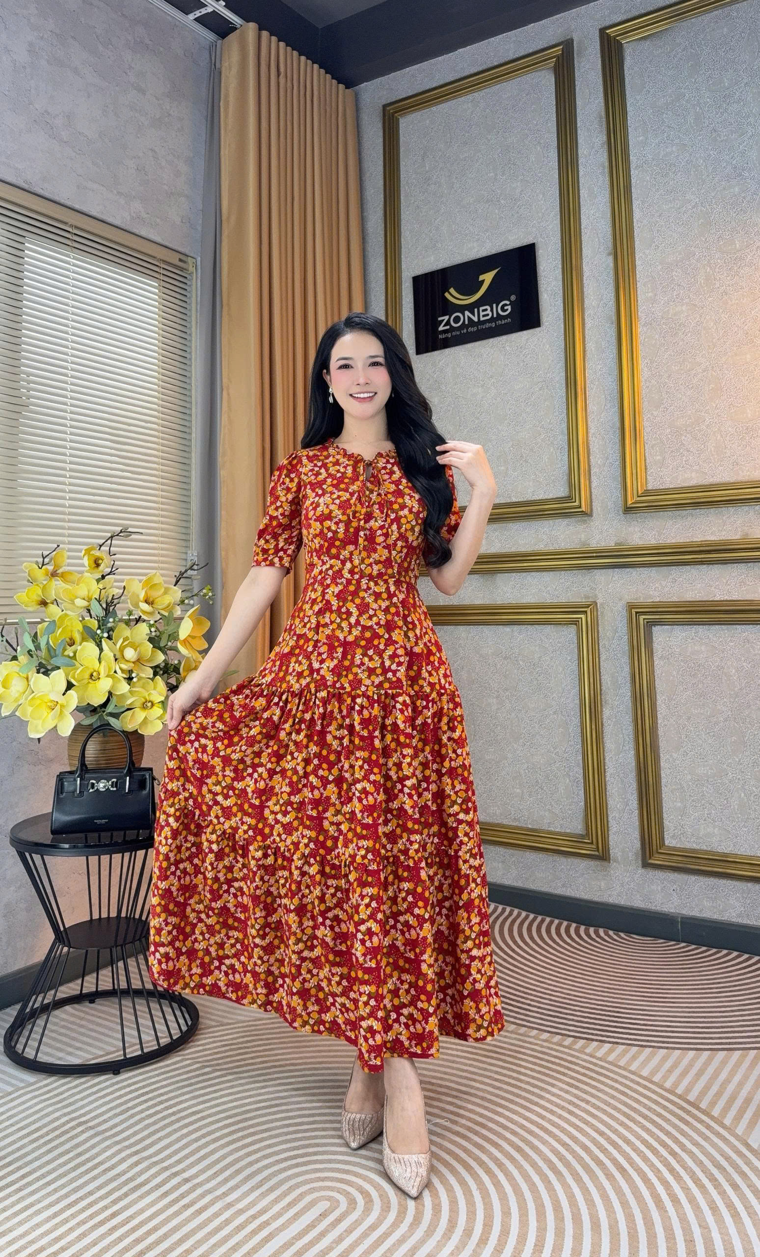 Đầm xòe - Y2185 - Thương hiệu ZONBIG