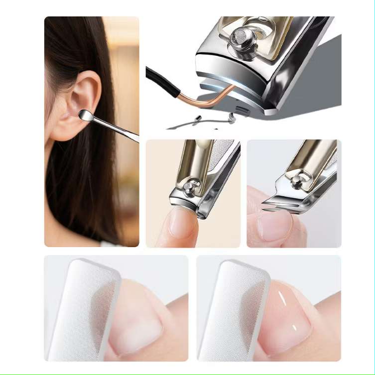 Bộ Bấm Móng Tay NamBest PLUS+ Cao Cấp Thép Không Gỉ 420J2 Mạ Titan Sắc Bén Chống Gỉ Sét Bền Bỉ Tiện Lợi_thumbnail_2