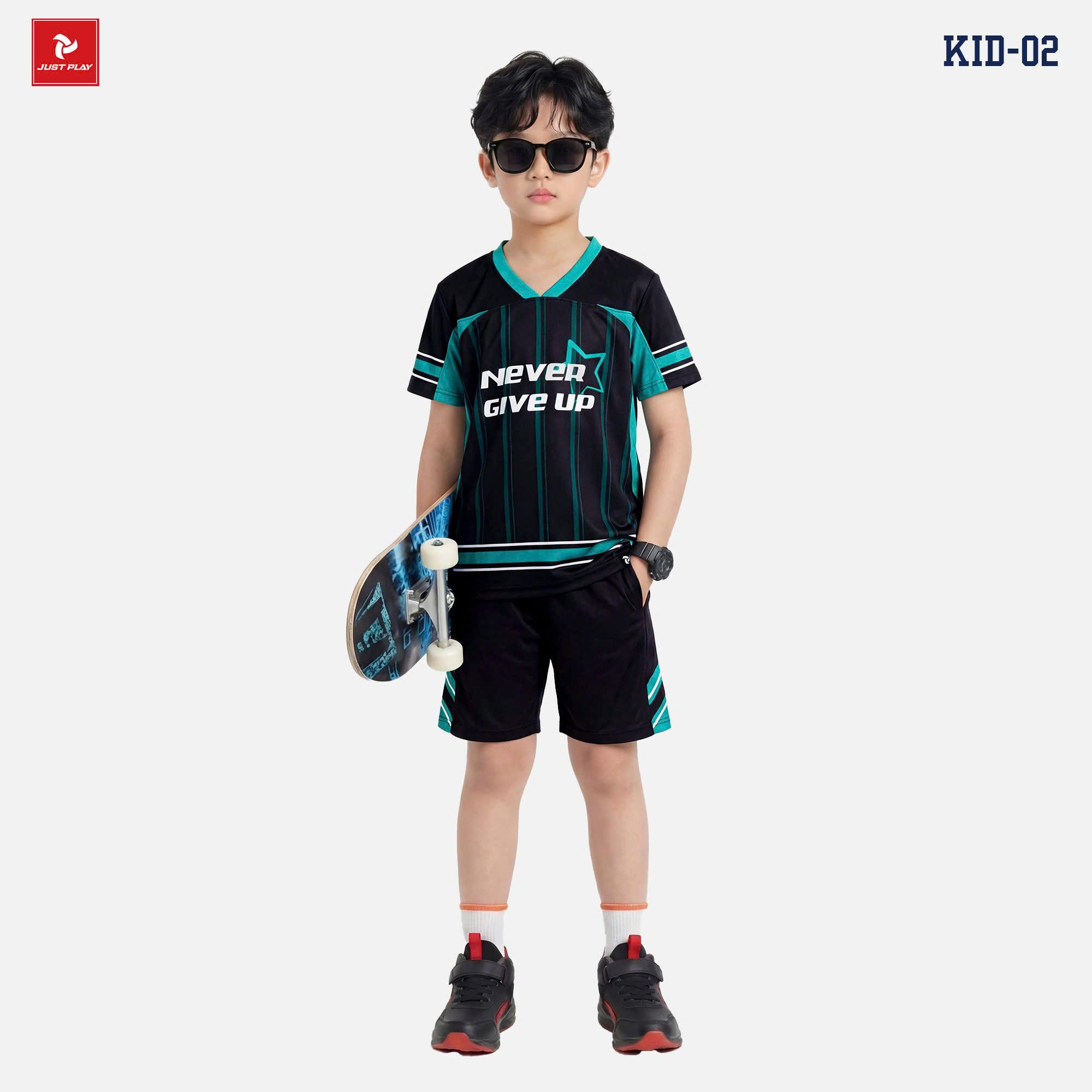 Bộ Thể Thao Trẻ Em Just Play KID02 Thun Mè Cao Cấp Thoáng Khí Thể Thao Đương Đại_thumbnail_5