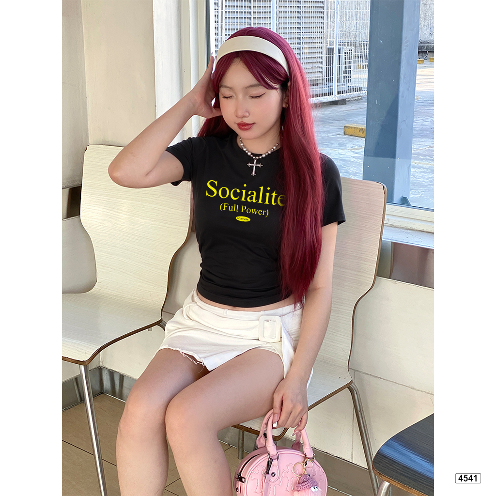 Áo baby tee form ôm Miucho basic Hàn Quốc 4541_thumbnail_5