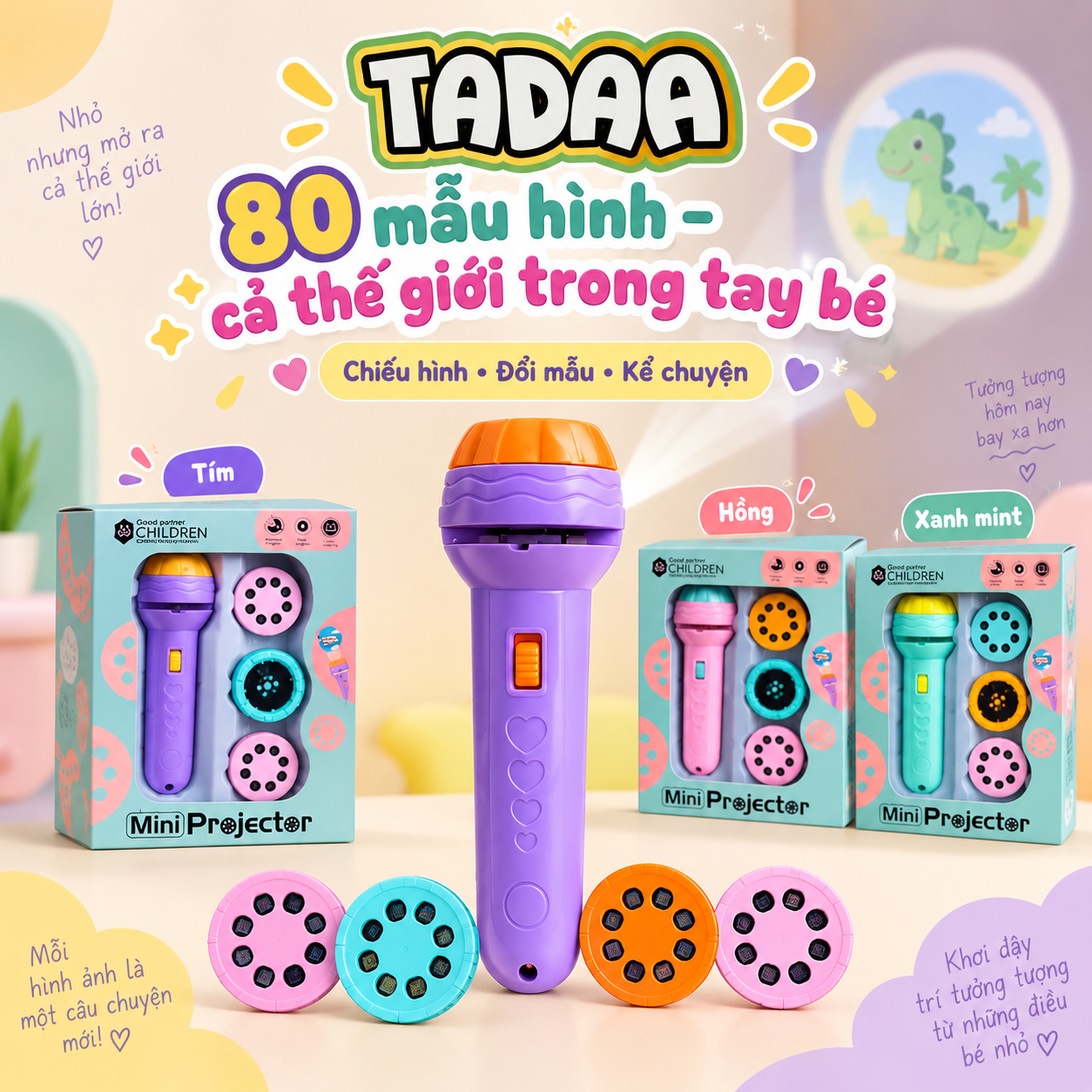 Đèn pin chiếu hình 80 mẫu – Bé Khám Phá Thế Giới_thumbnail_1