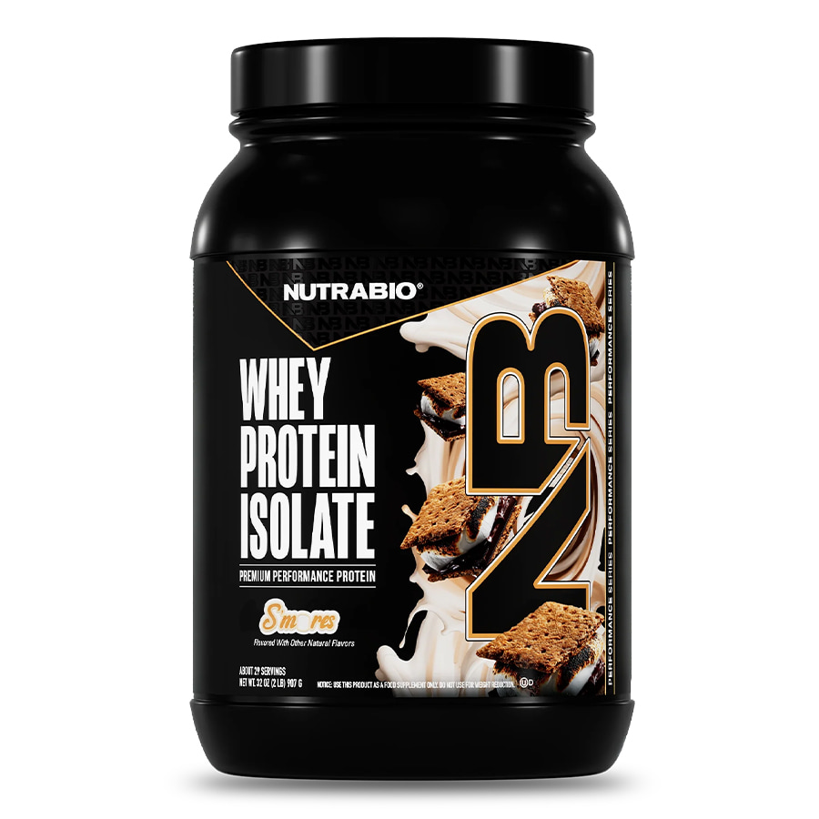 NutraBio Whey Protein Isolate 2 Lbs