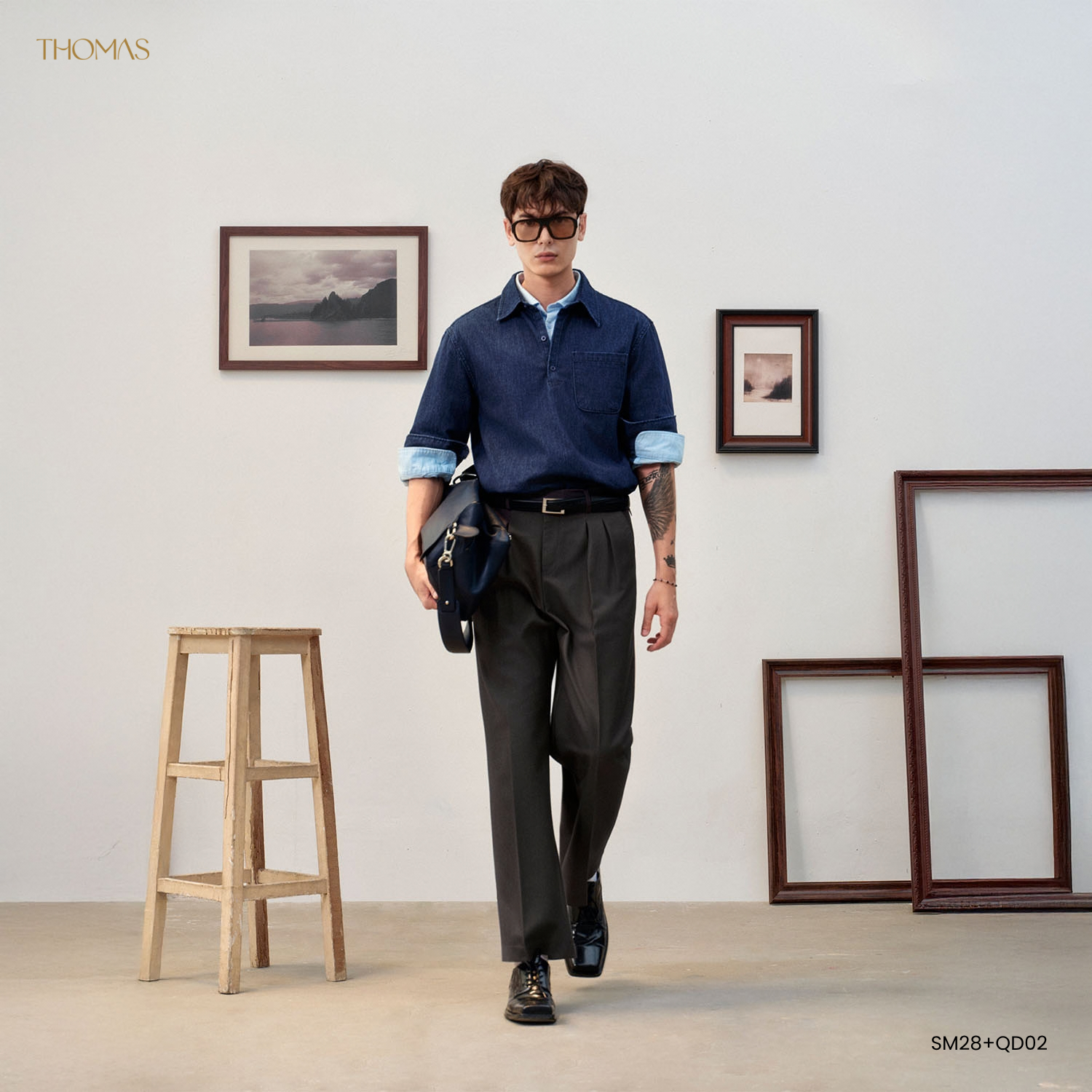 Áo Sơ Mi Dài Tay Dylan Vải Denim Form Regular_thumbnail_5