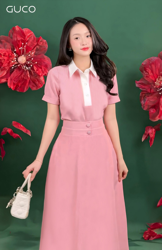 ÁO THUN KẺ SỌC CỔ PHỐI - ĐỎ_thumbnail_5