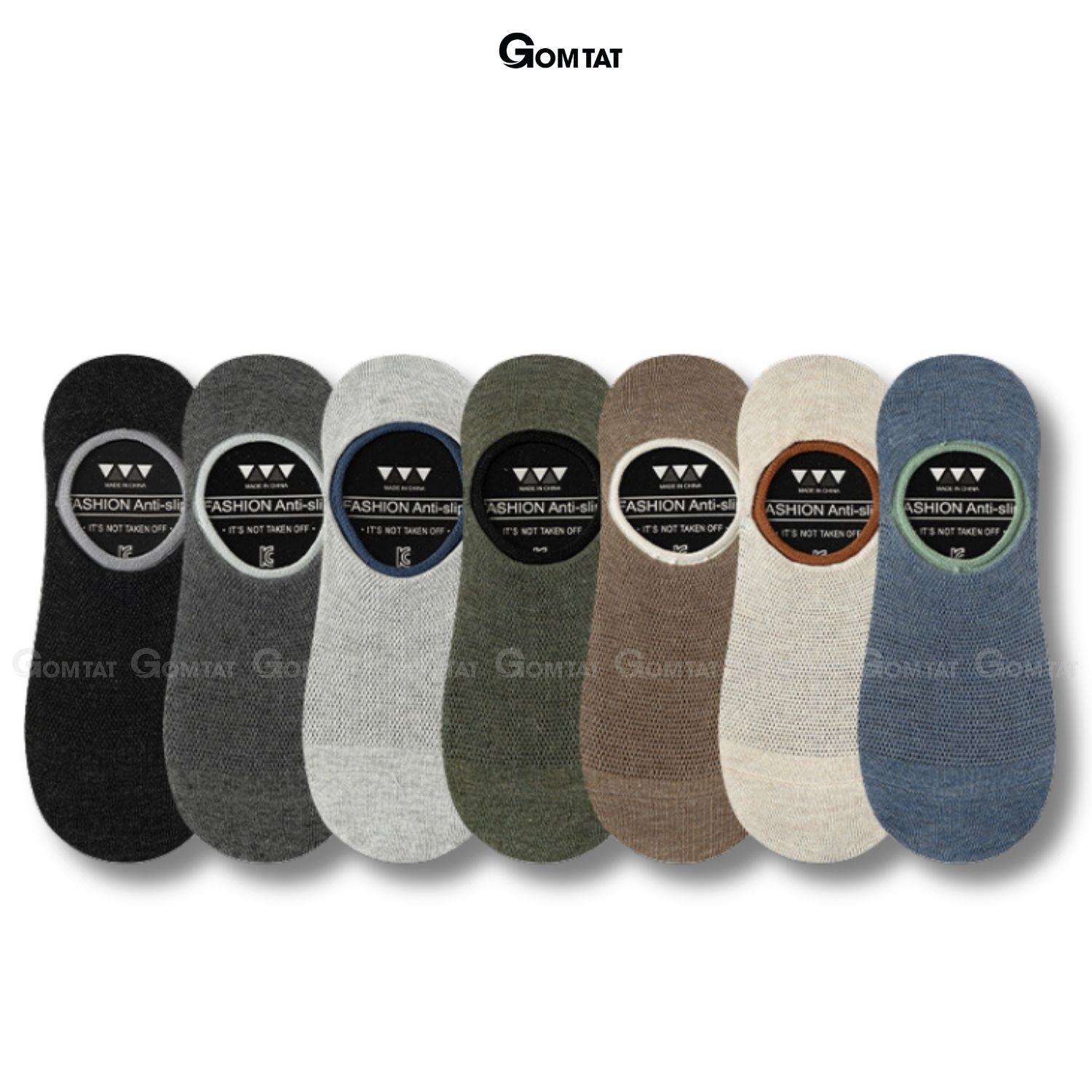 Combo 7 đôi tất lười nam chống tuột gót GOMTAT, vớ lười nam mùa hè đi giày lười cao cấp - MIA-1402-CB7 MIA-1402_thumbnail_4