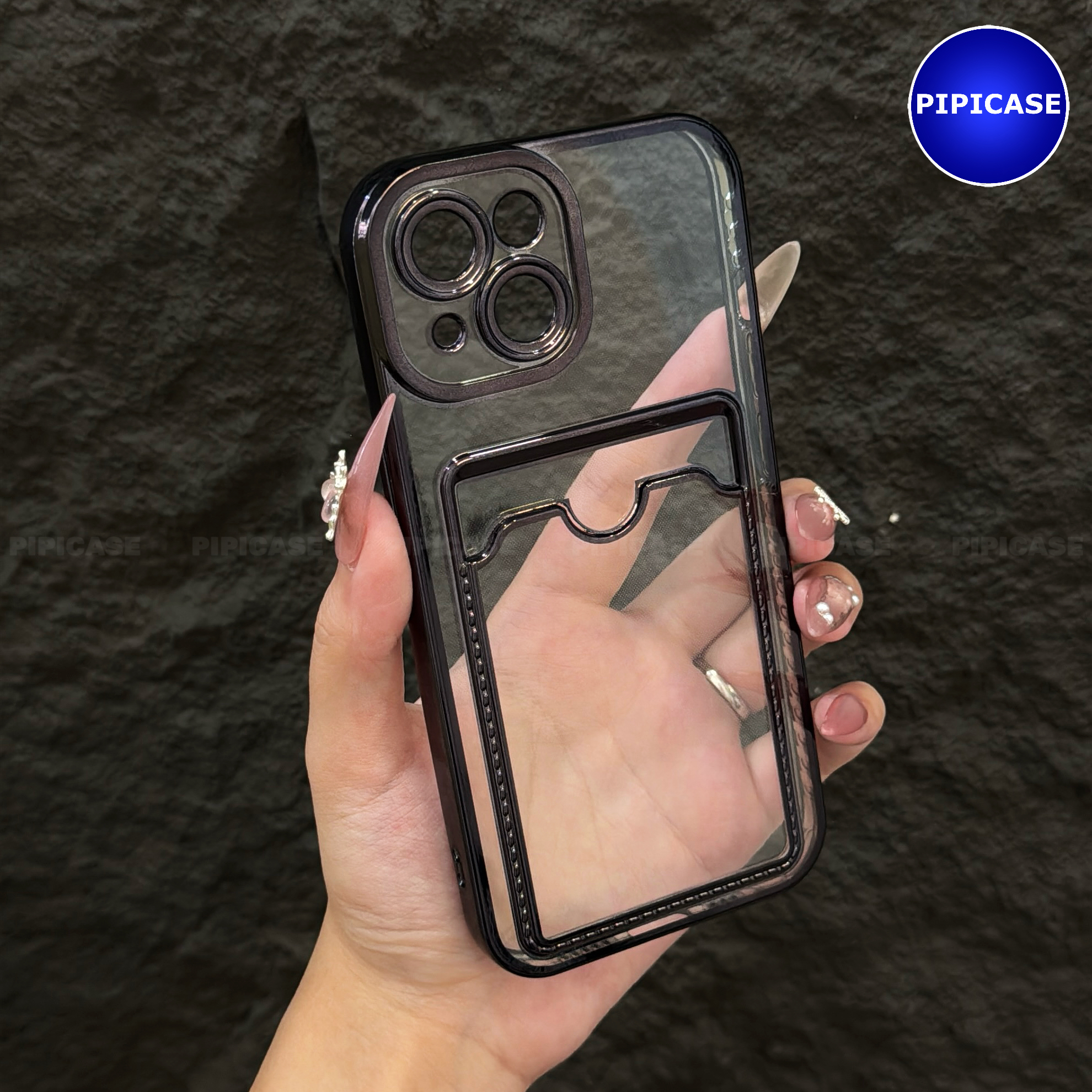 Ốp Lưng iPhone 14 - Ốp Thẻ - Đen_thumbnail_13