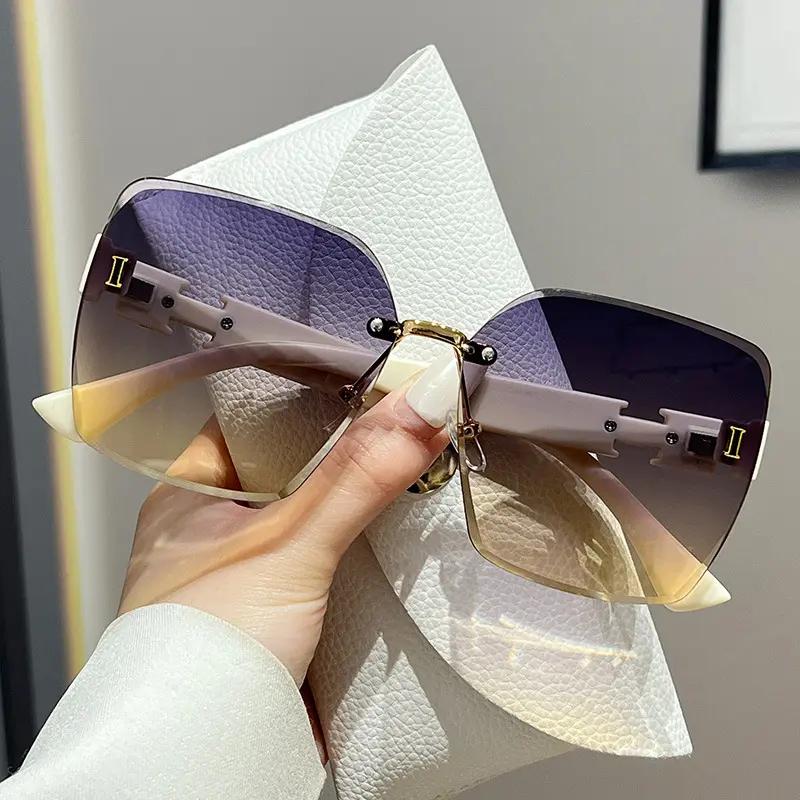Kính Chống Nắng Không Gọng Cỡ Lớn Cho Nữ Mẫu Mới 2026 Chống Tia UV Thiết Kế Hiện Đại Giúp Khuôn Mặt Thon Gọn Hơn_thumbnail_2
