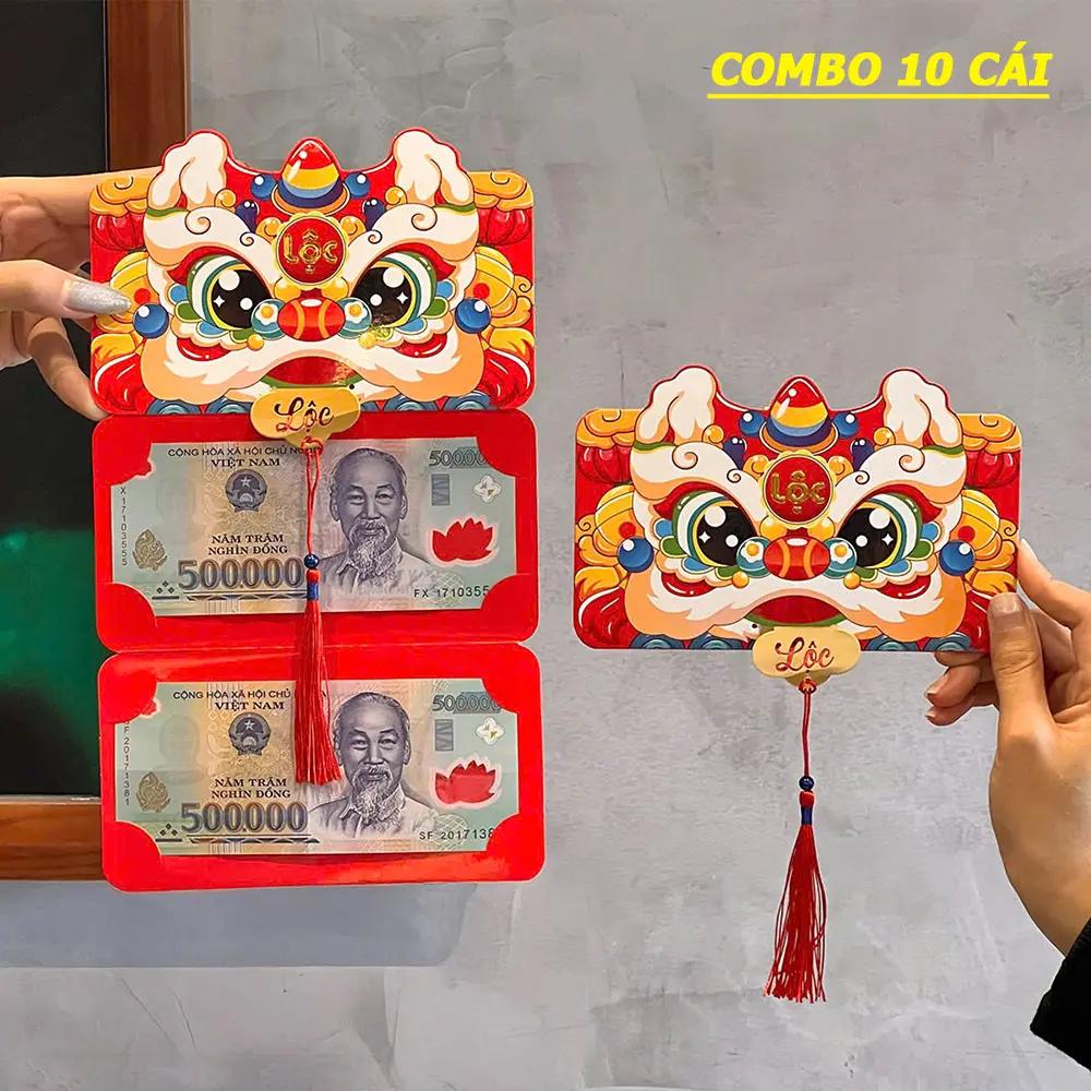 Bao lì ẋì xếp 2 ngăn, 6 ngăn, 10 ngăn độc đáo xuân Bính Ngọ Tết 2026 giấy đỏ cao cấp_thumbnail_1