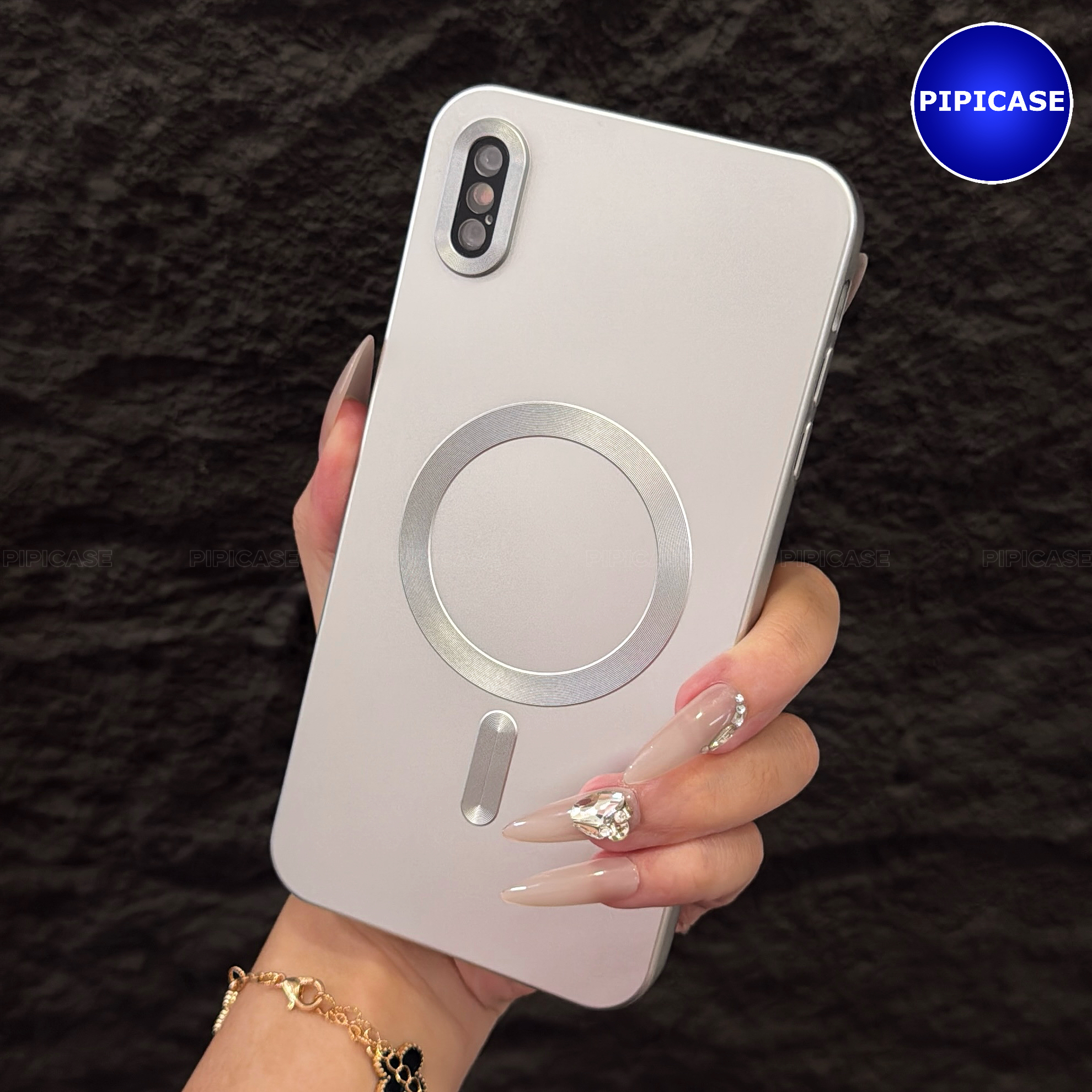 Ốp Lưng iPhone X / XS - Ops - Bạc