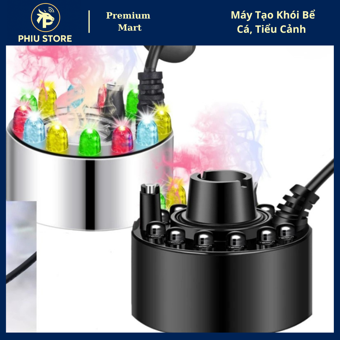 Máy Tạo Khói Bể Cá Tiểu Cảnh - Phun Sương Tạo Khói Hồ Cá Non Bộ, Trang Trí Đẹp Mắt