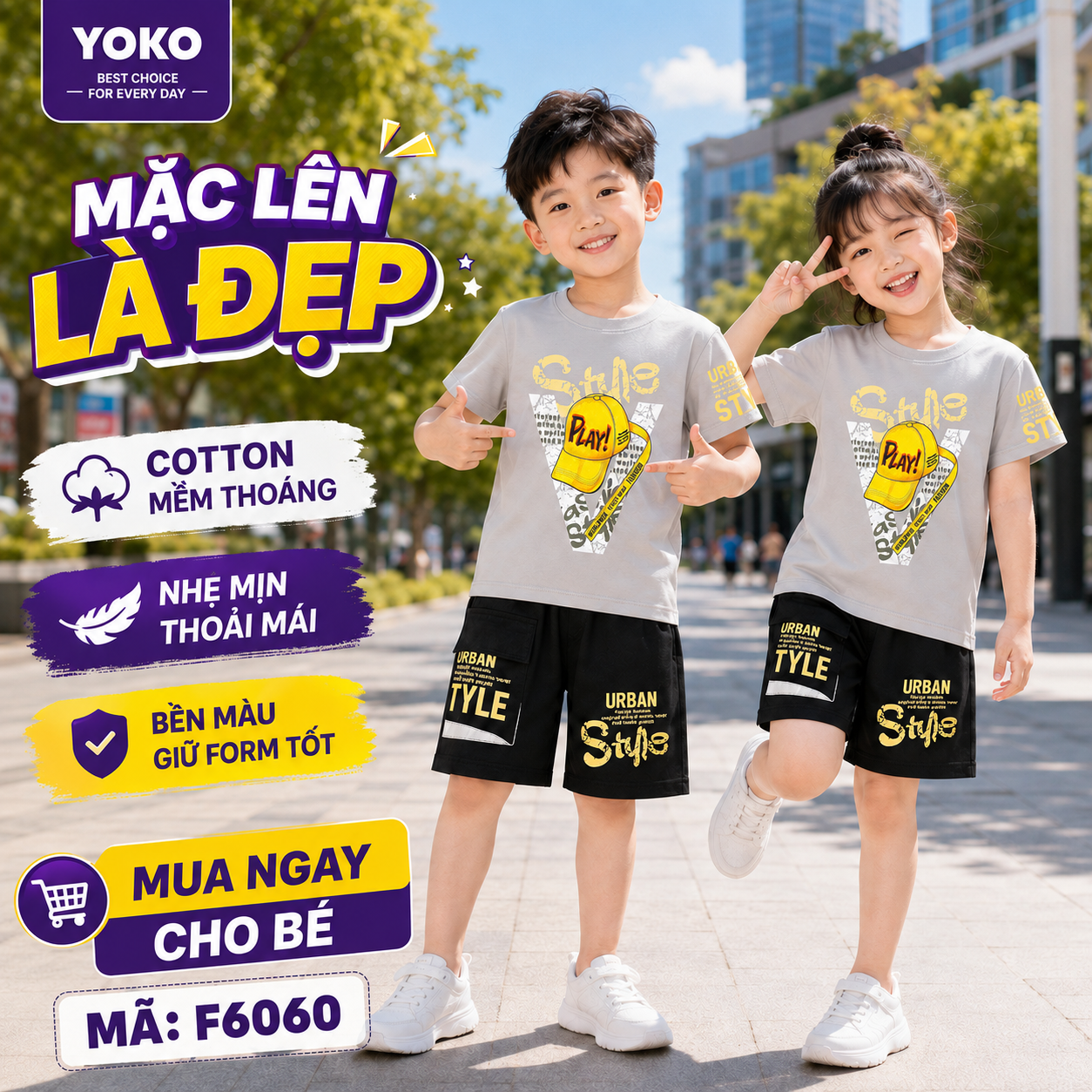 FAKI - ĐỒ BỘ TRẺ EM - F6060