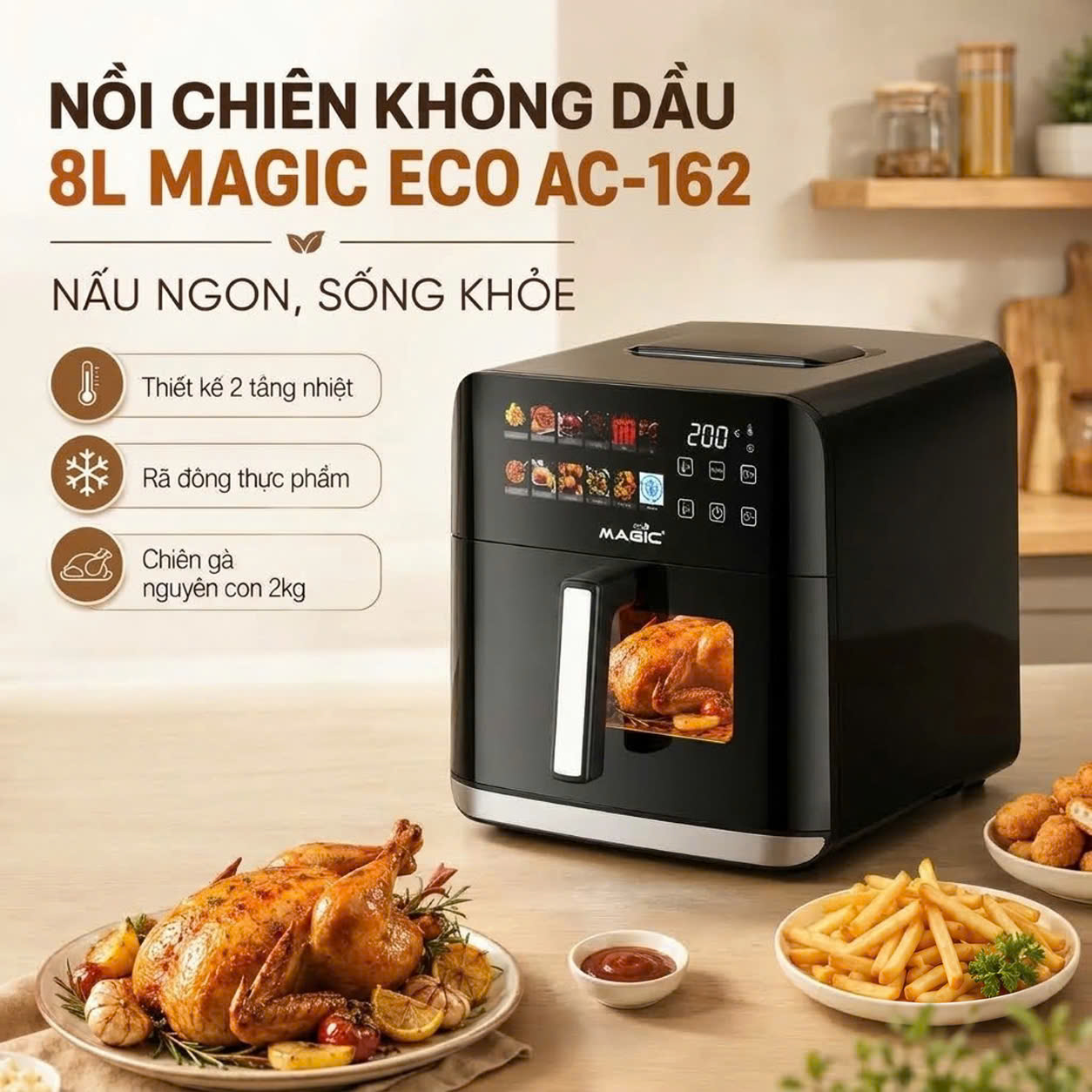 Nồi Chiên Không Dầu Magic Eco