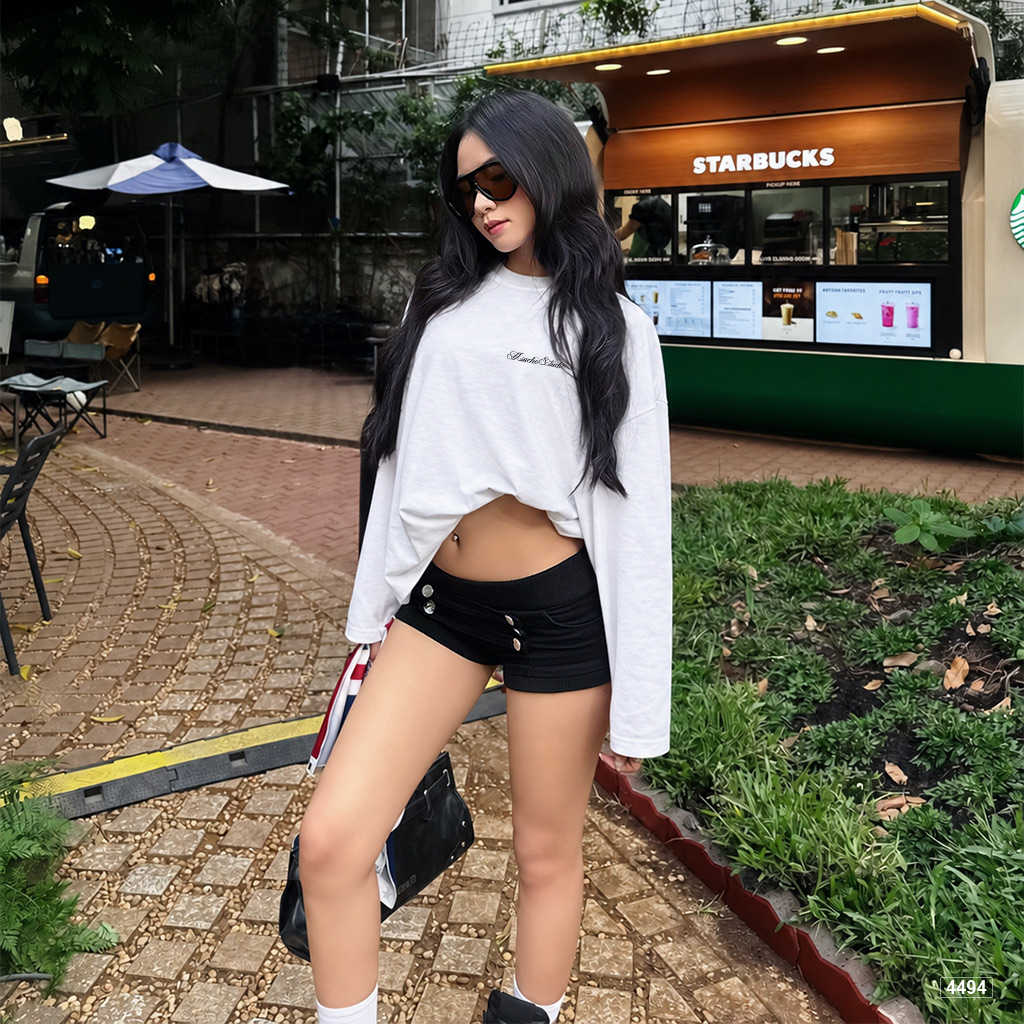 Áo thun tay dài boxy Miucho cotton xược Hàn Quốc 4494_thumbnail_5