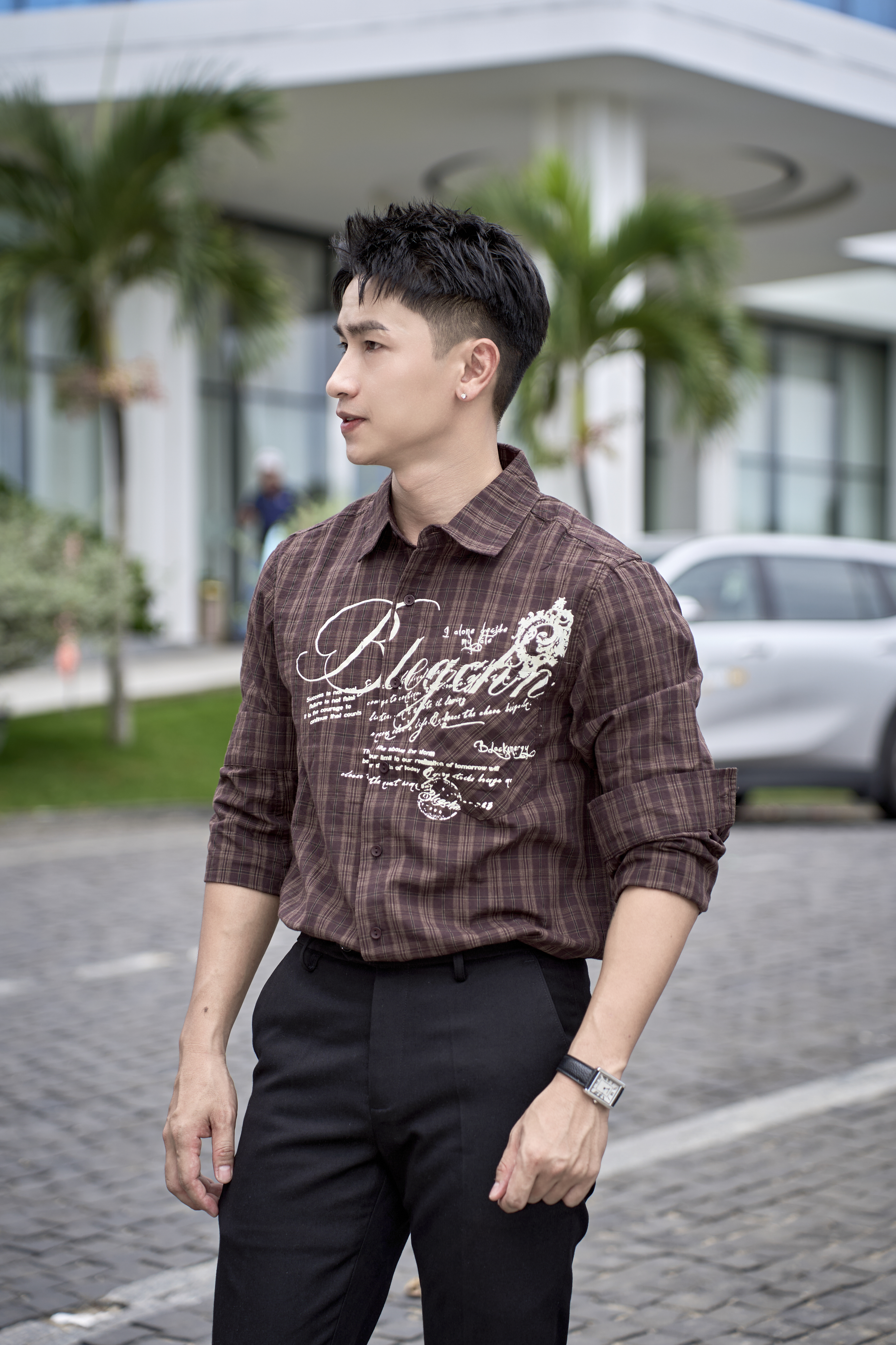SA114 - Áo sơ mi nam kẻ caro in chữ phong cách streetwear dáng rộng_thumbnail_10