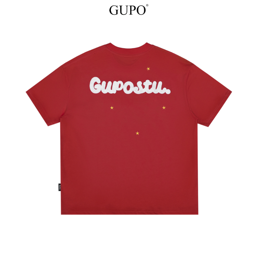 Áo Thun Boxy 280GSM “STAR” Thêu Len GUPO Unisex Nam Nữ Cotton Local Brand - TSS01_thumbnail_4