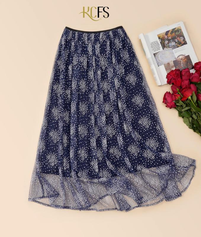 Chân váy voan lưới dập ly HT sao_thumbnail_0