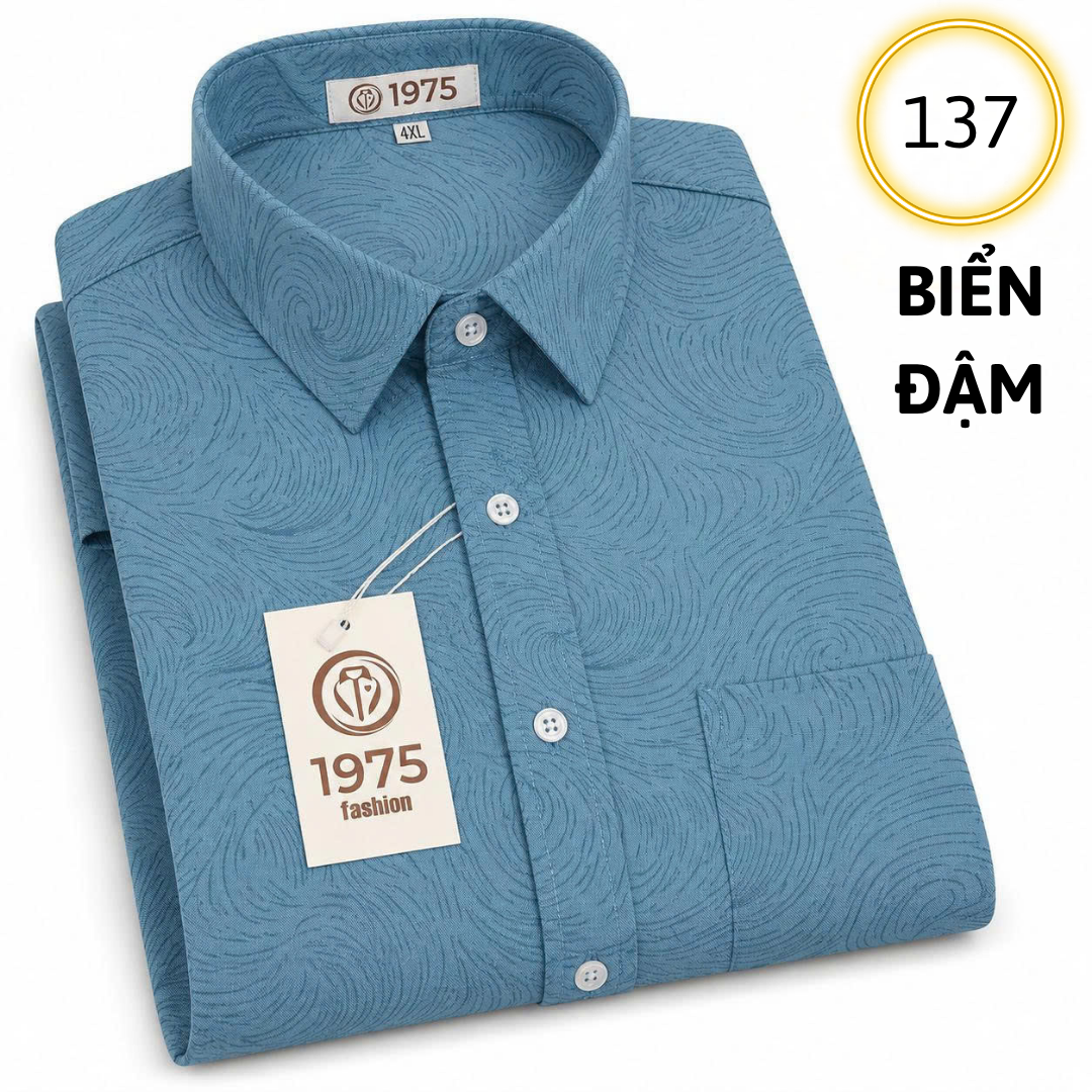 Áo sơ mi 137N - XOÁY BIỂN ĐẬM