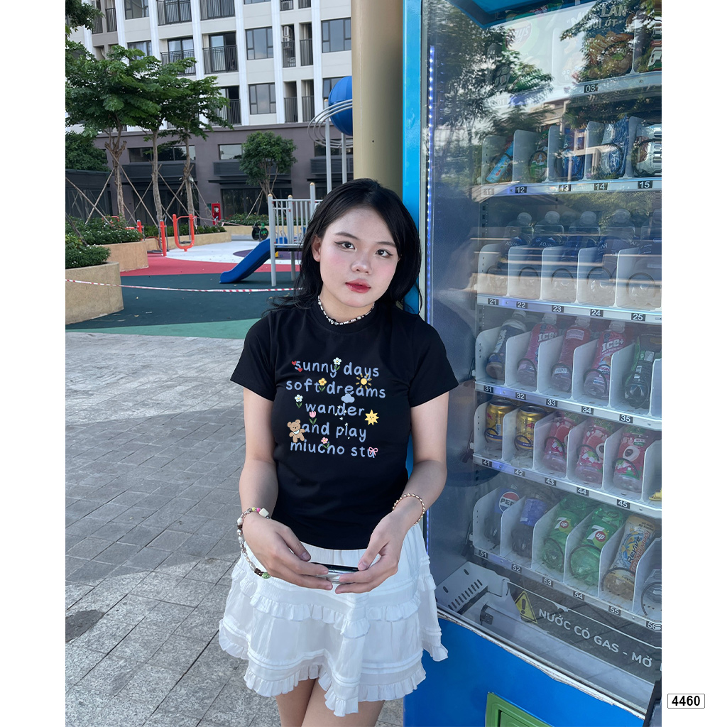 Áo baby tee form ôm Hàn Quốc sunny days Miucho 4460_thumbnail_2