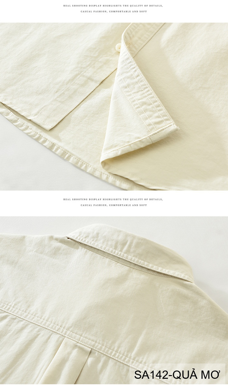 SA142 - Áo Sơ Mi Dài Tay Nam Phong Cách Nhật Bản Chất Cotton 100% Đa Năng_thumbnail_10