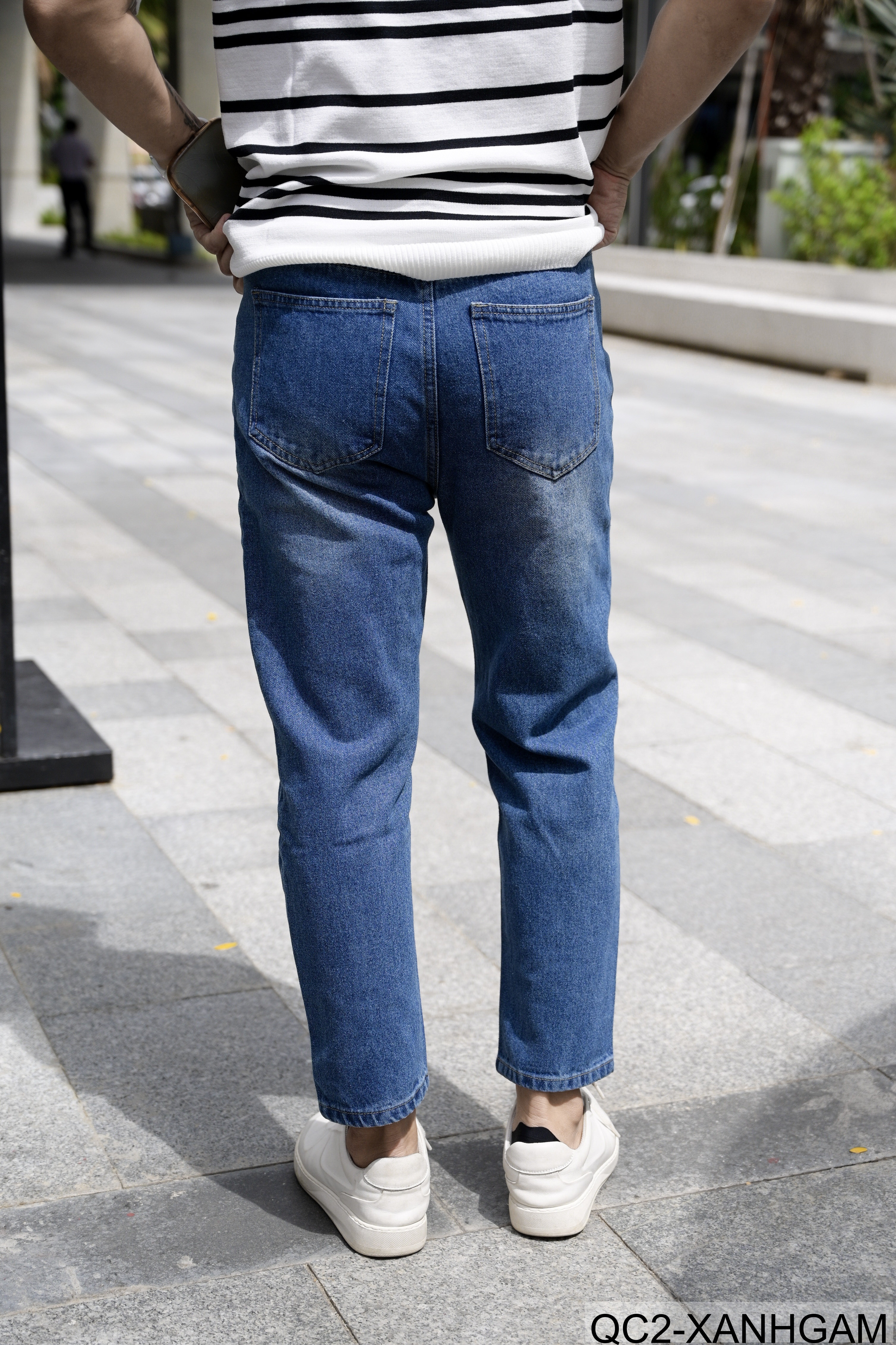 QC2 - Quần Jeans Nam Ống Đứng Chín Tấc Phong Cách Hàn Quốc_thumbnail_3