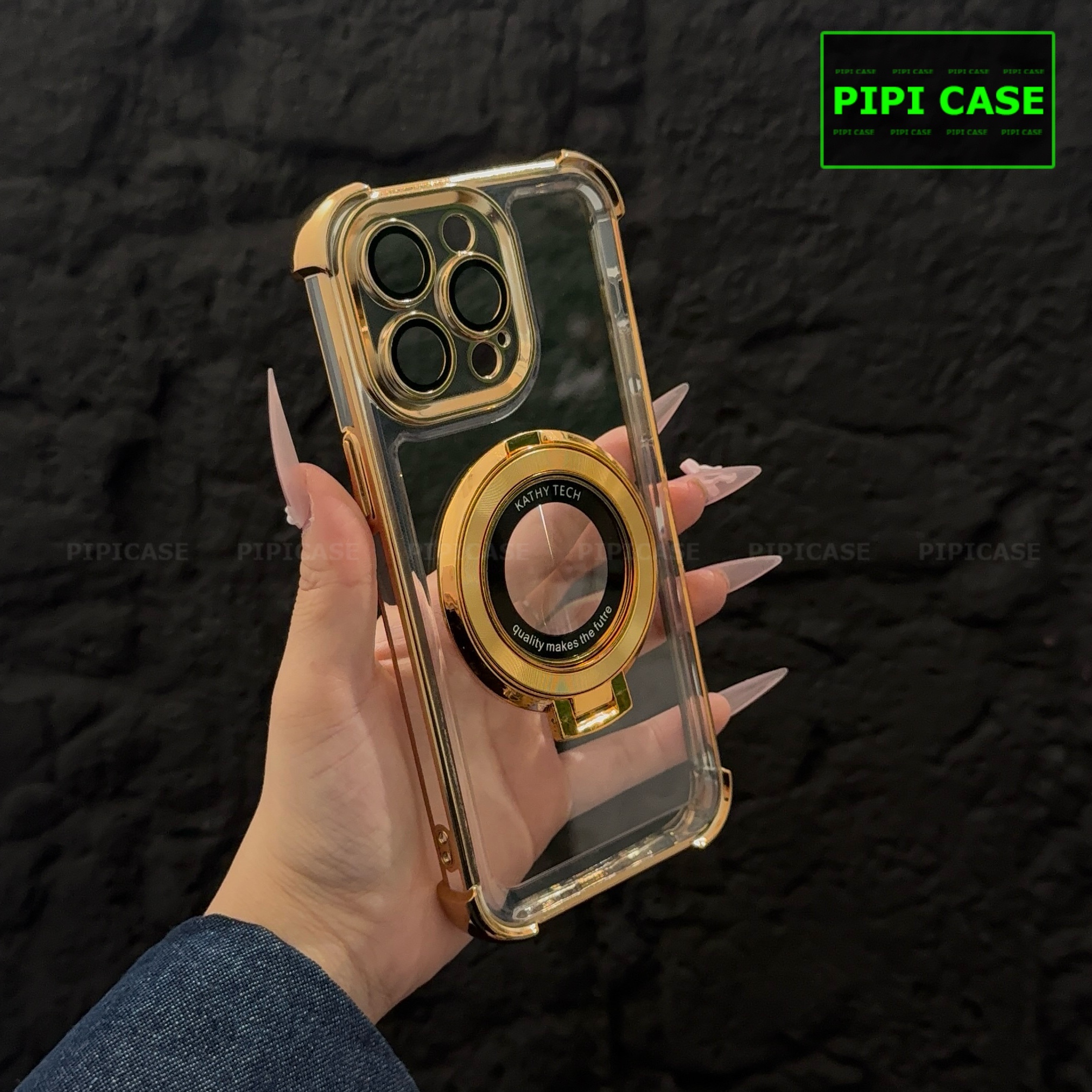Ốp Lưng iPhone 15 Pro - Ven - Vàng_thumbnail_3