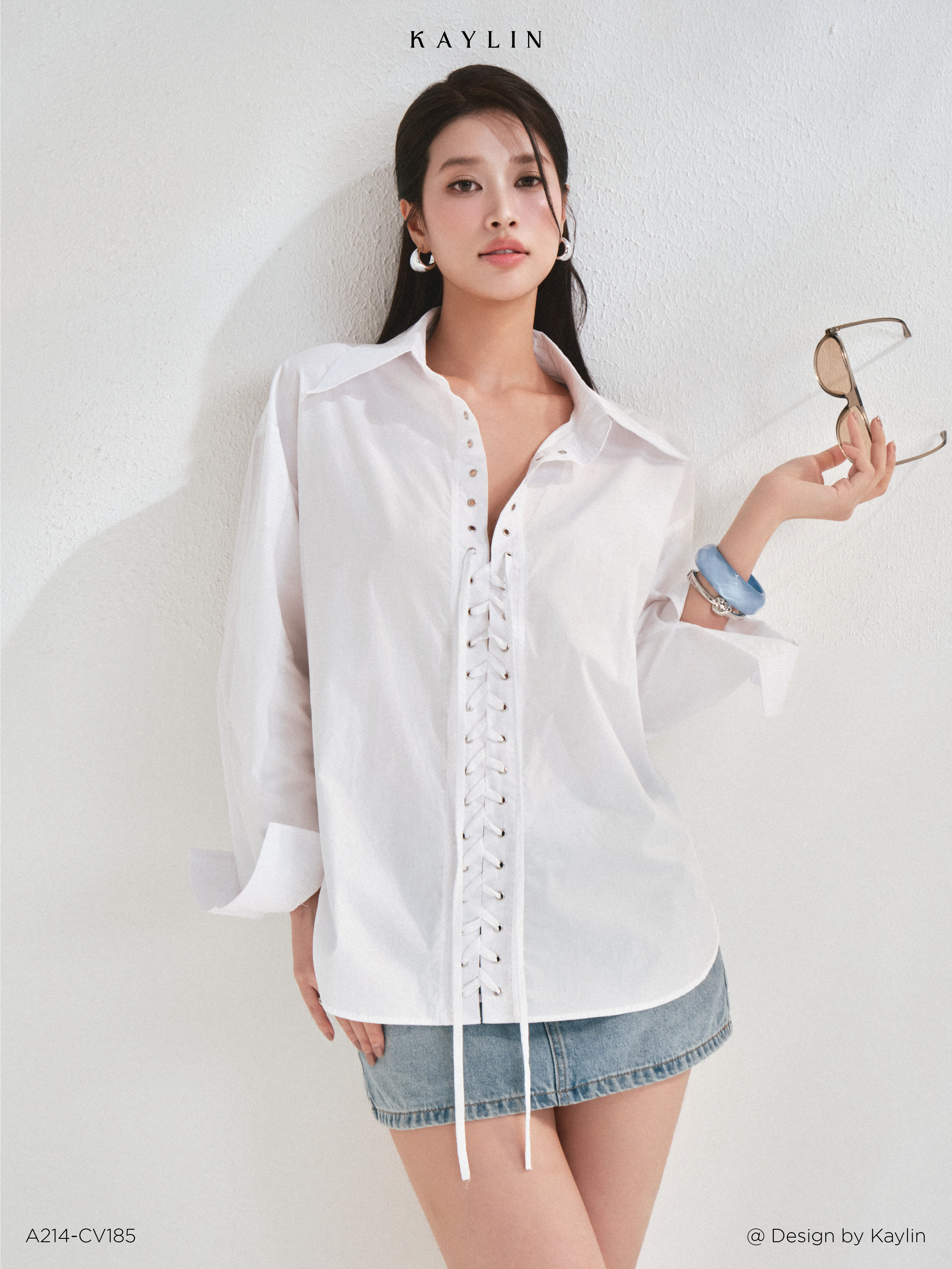 Áo Sơ Mi Đan Dây KAYLIN Ivy Shirt_thumbnail_2