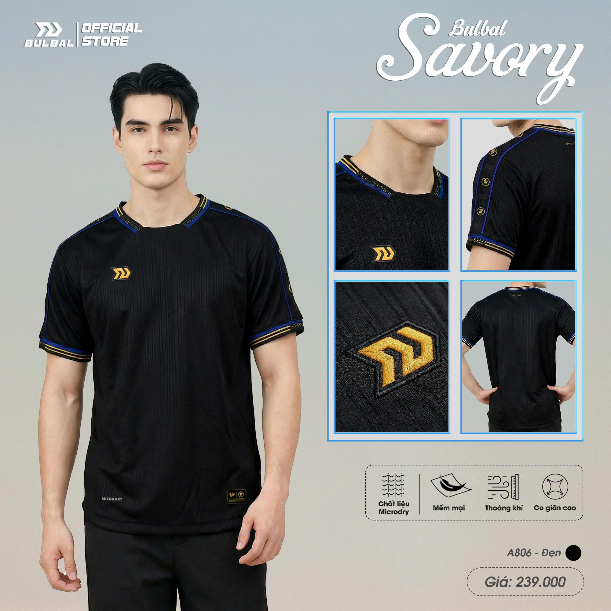Áo Bóng Đá Bulbal Savory Vải Microdry Dệt Vân Cao Cấp Thoáng Khí Thể Thao Đương Đại_thumbnail_3