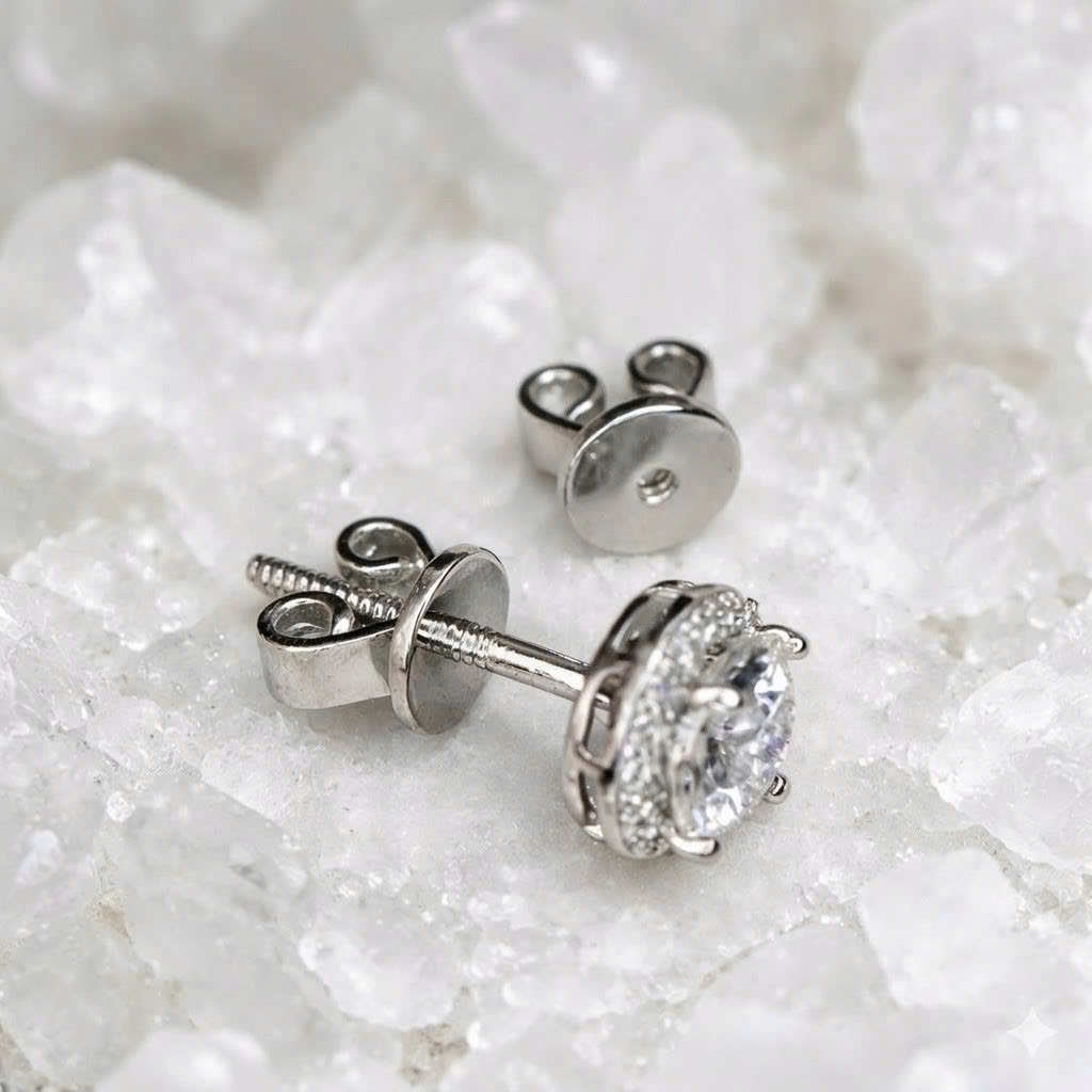 Khuyên tai bạc kim cương mois viền đá tấm 6mm_thumbnail_4