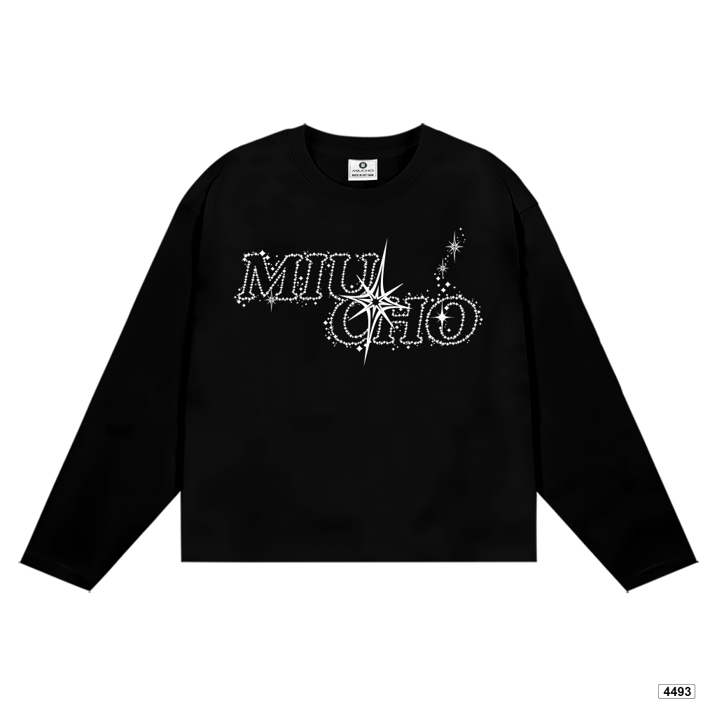 Áo thun tay dài boxy Miucho cổ tròn đường phố 4493_thumbnail_7