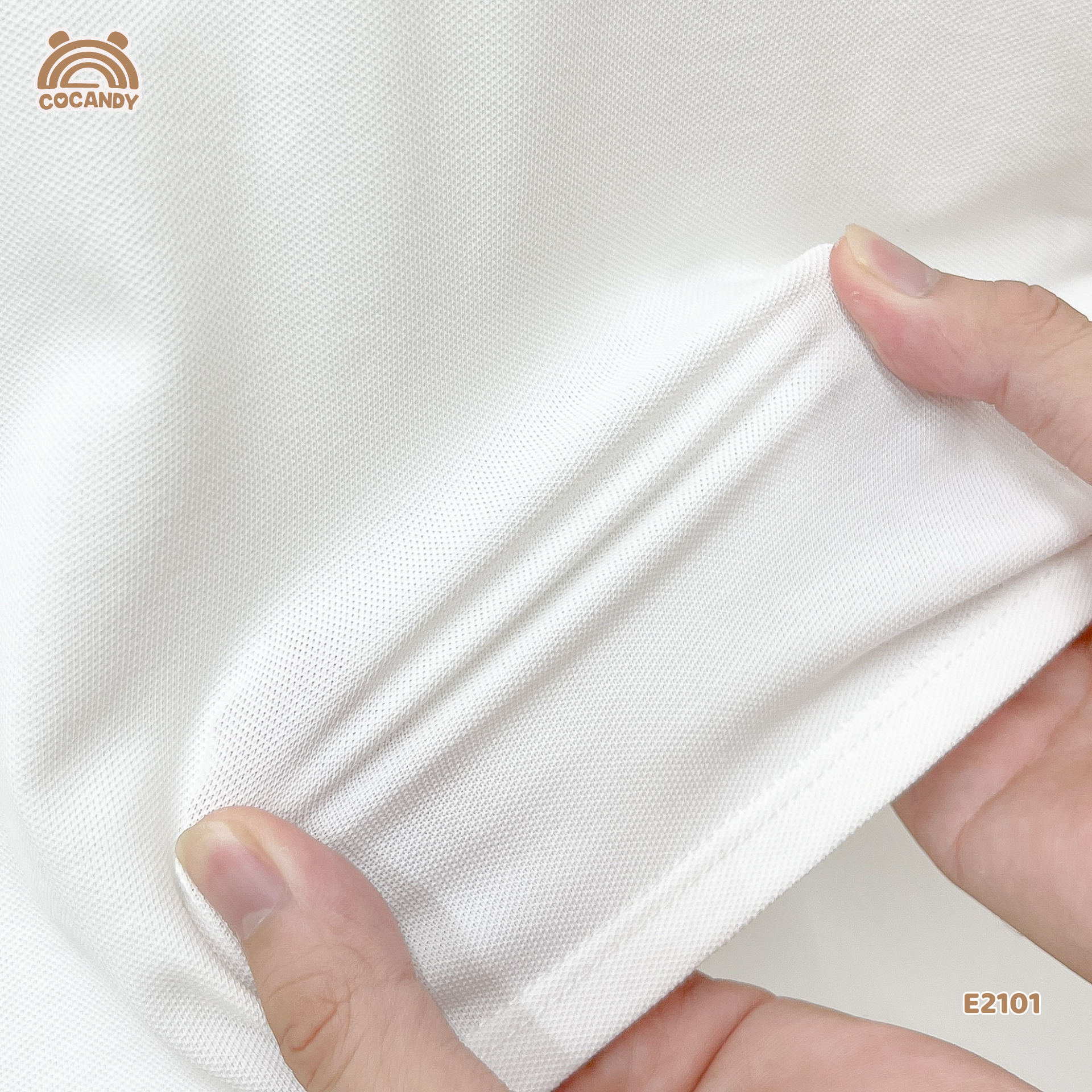 Áo cộc polo TRẮNG phối cổ nẹp xanh nơ cổ_thumbnail_4