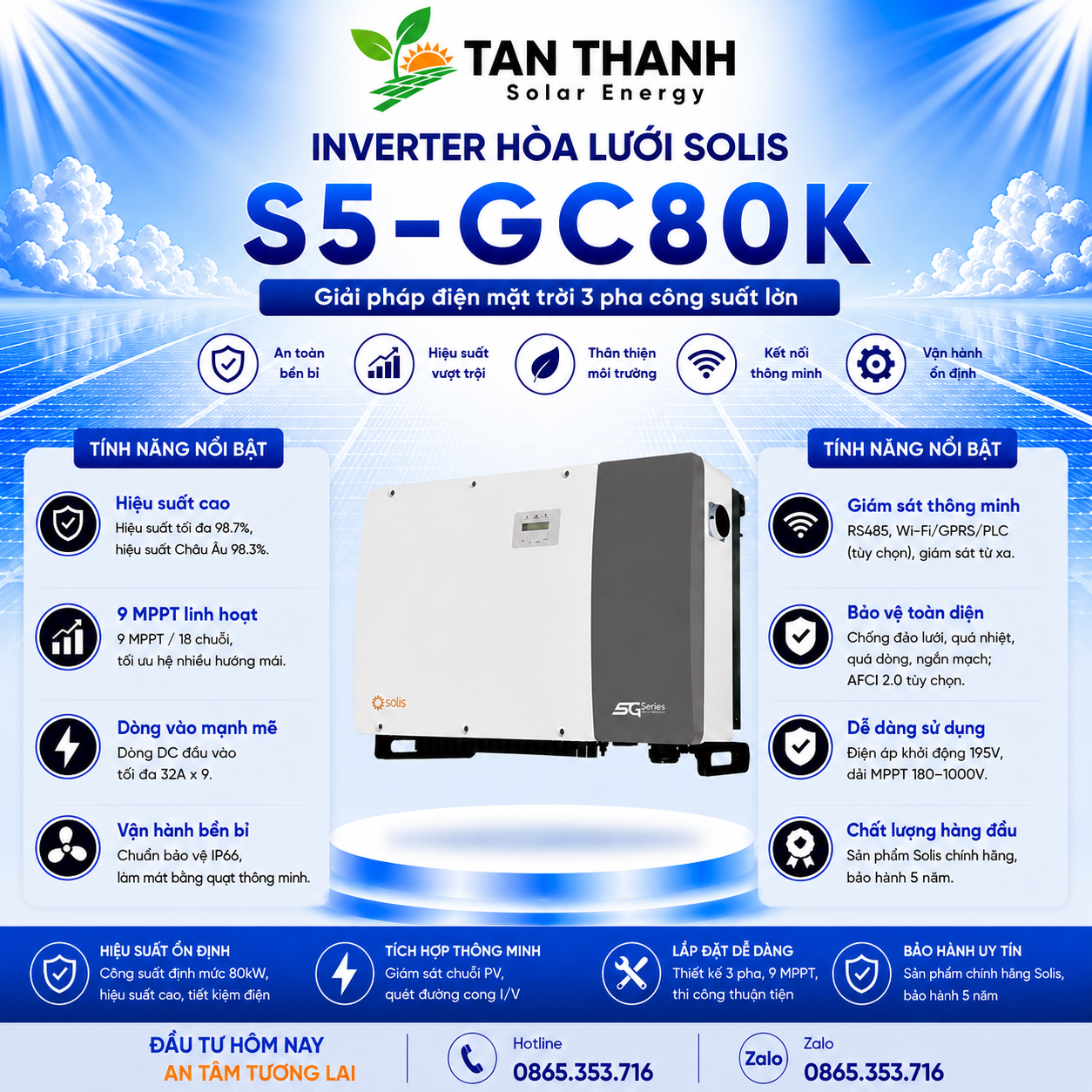 Solis S5-GC80K 80kW 3 Pha
