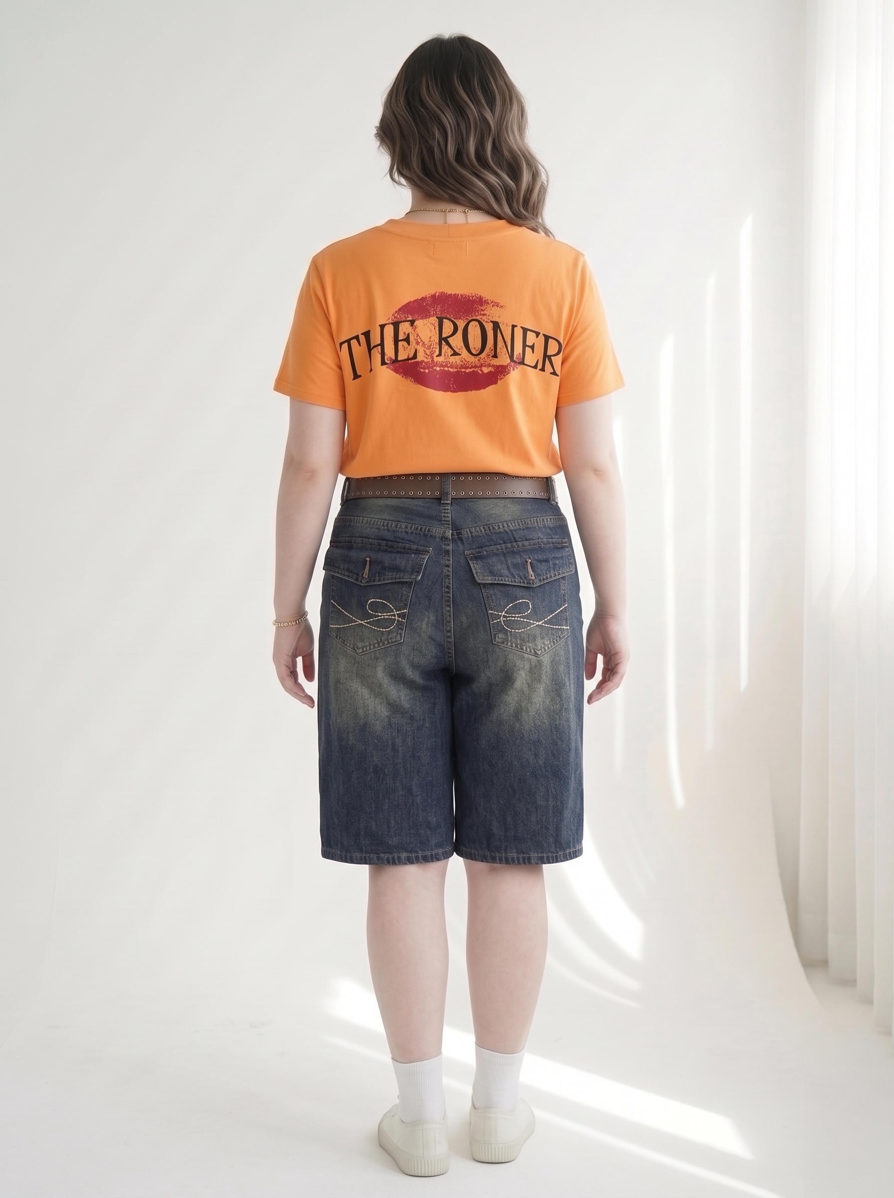 Quần Lửng Jean Túi Hộp Thêu Bigsize Dáng A Rộng - Xanh Nhạt, Xanh Đậm - Vừa 55–90kg - T-QSJ76_thumbnail_2