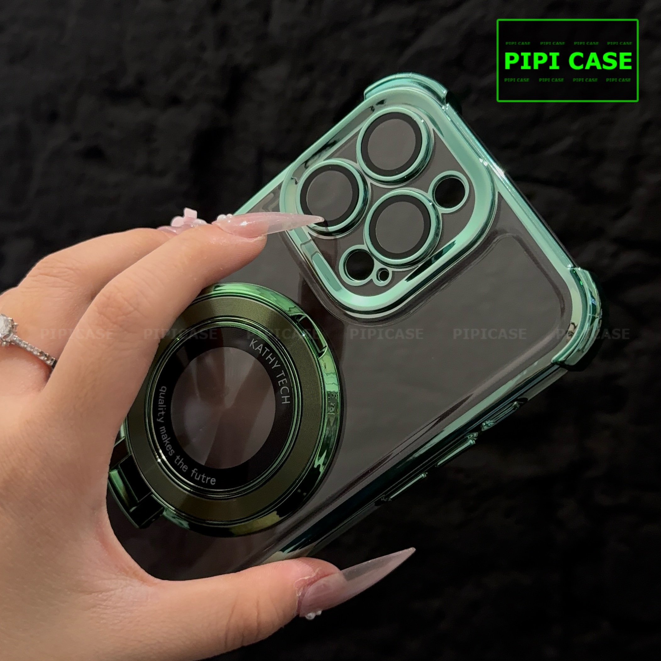 Ốp Lưng iPhone 15 Pro - Ven - Xanh lá_thumbnail_3