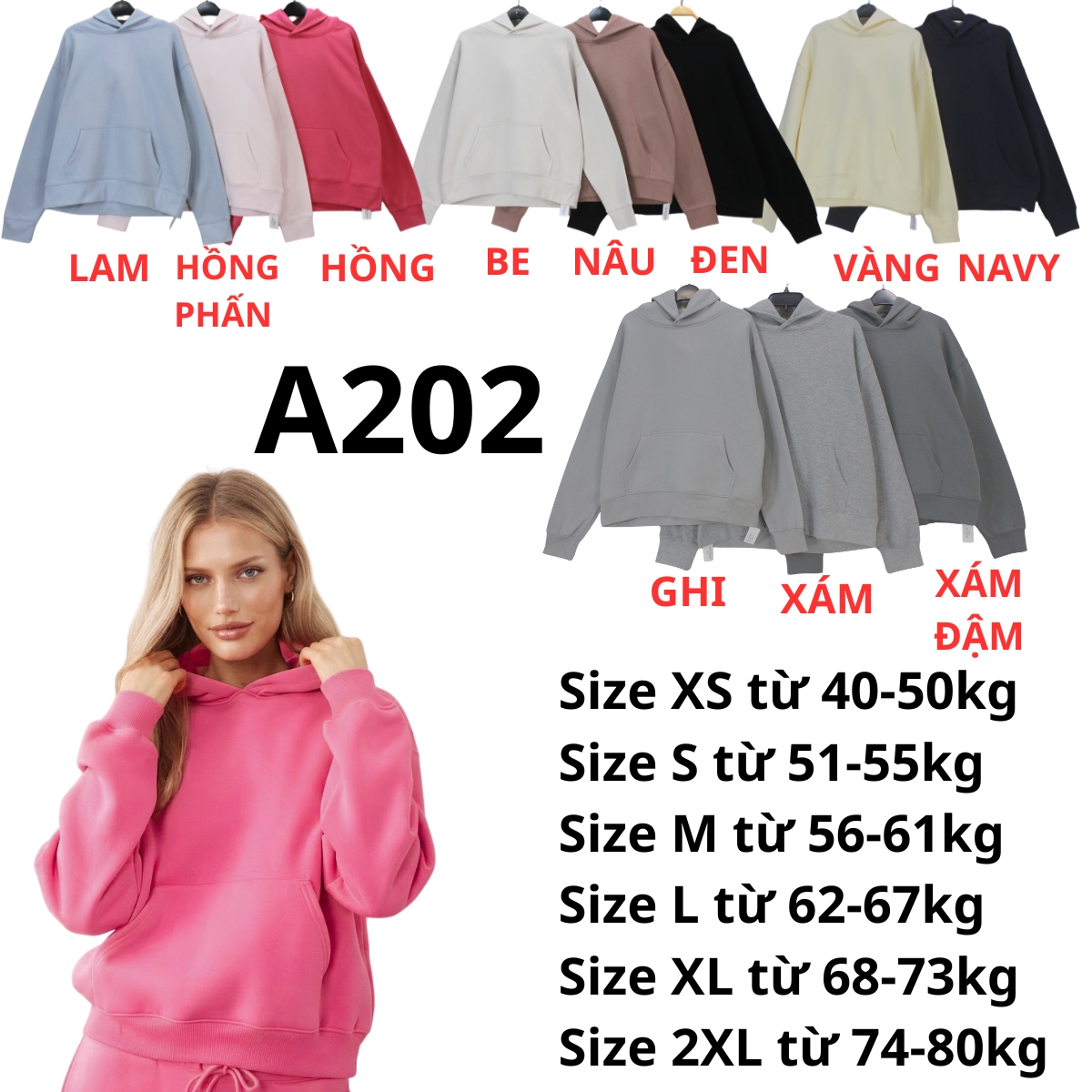 A202 - Áo hoodie xịn