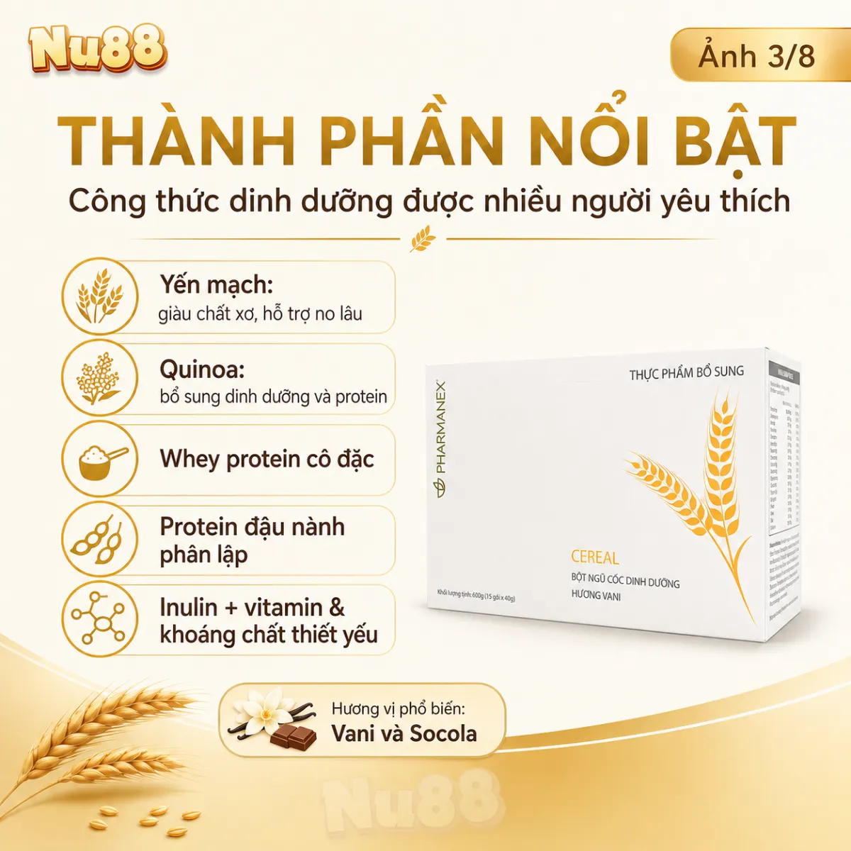 Thực phẩm bổ sung - Bột Ngũ Cốc Dinh Dưỡng Pharmanex Cereal_thumbnail_17